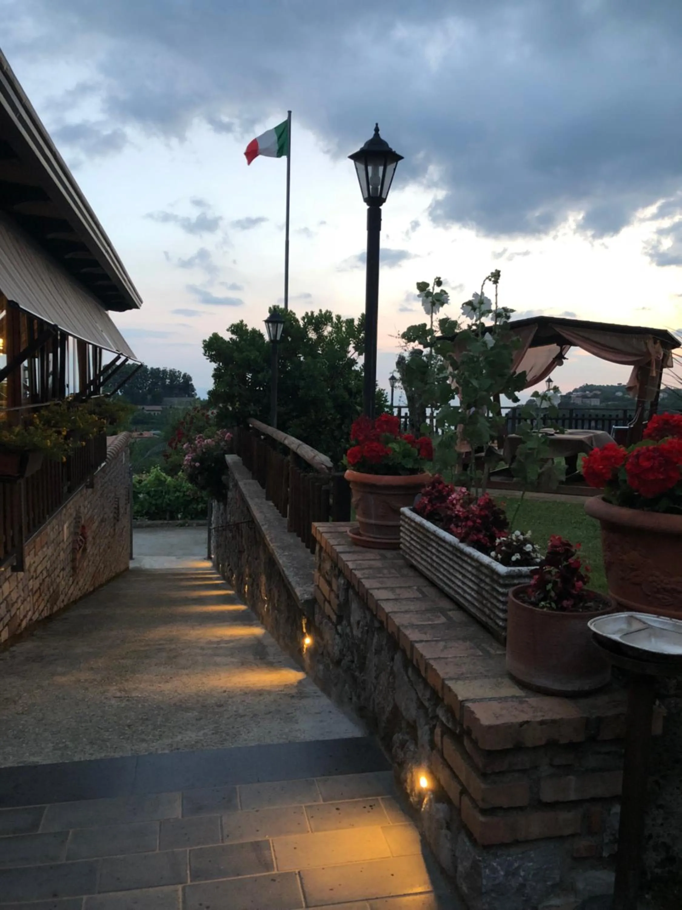 Patio in Agriturismo La Baita