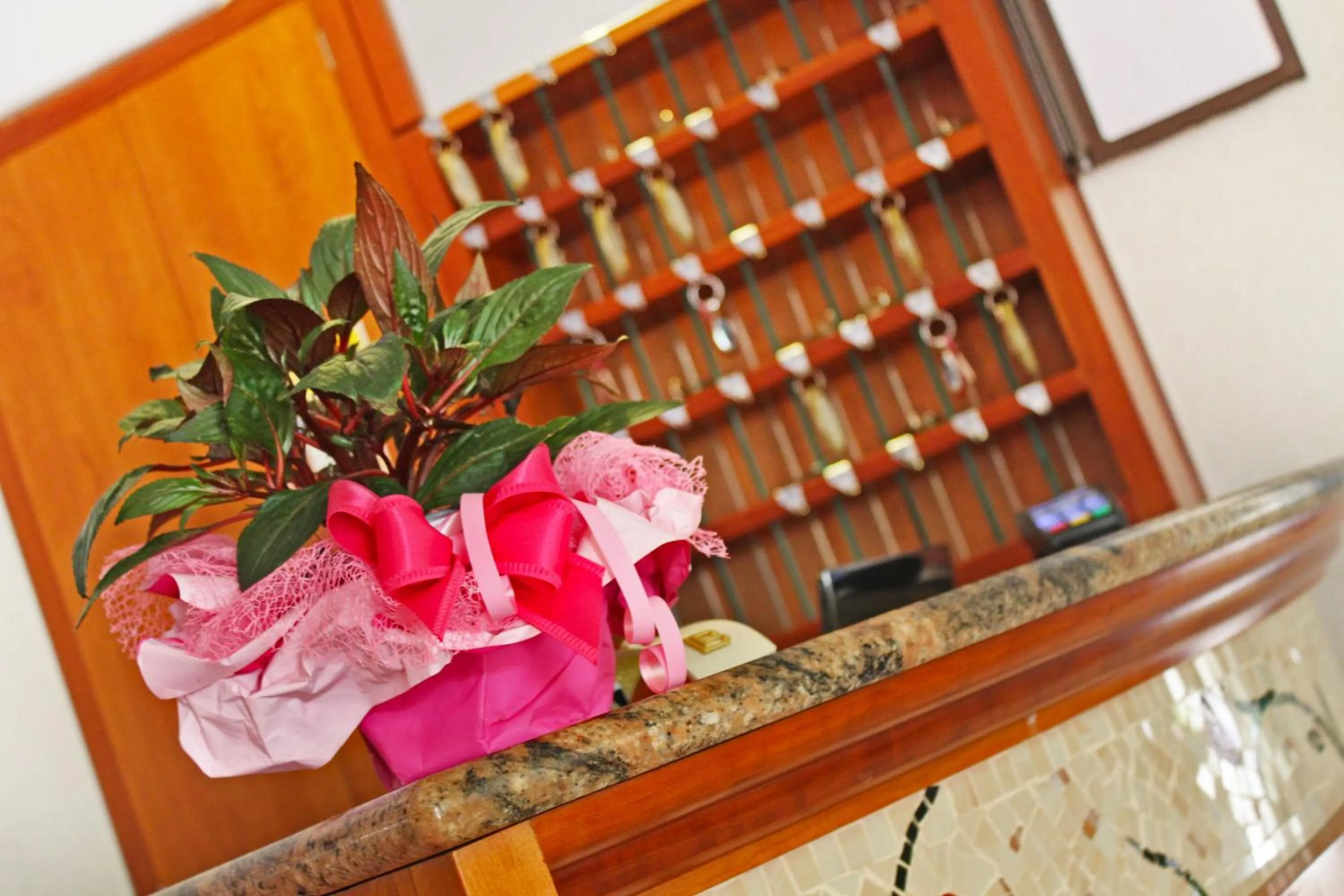 Lobby or reception in Hotel Silvia