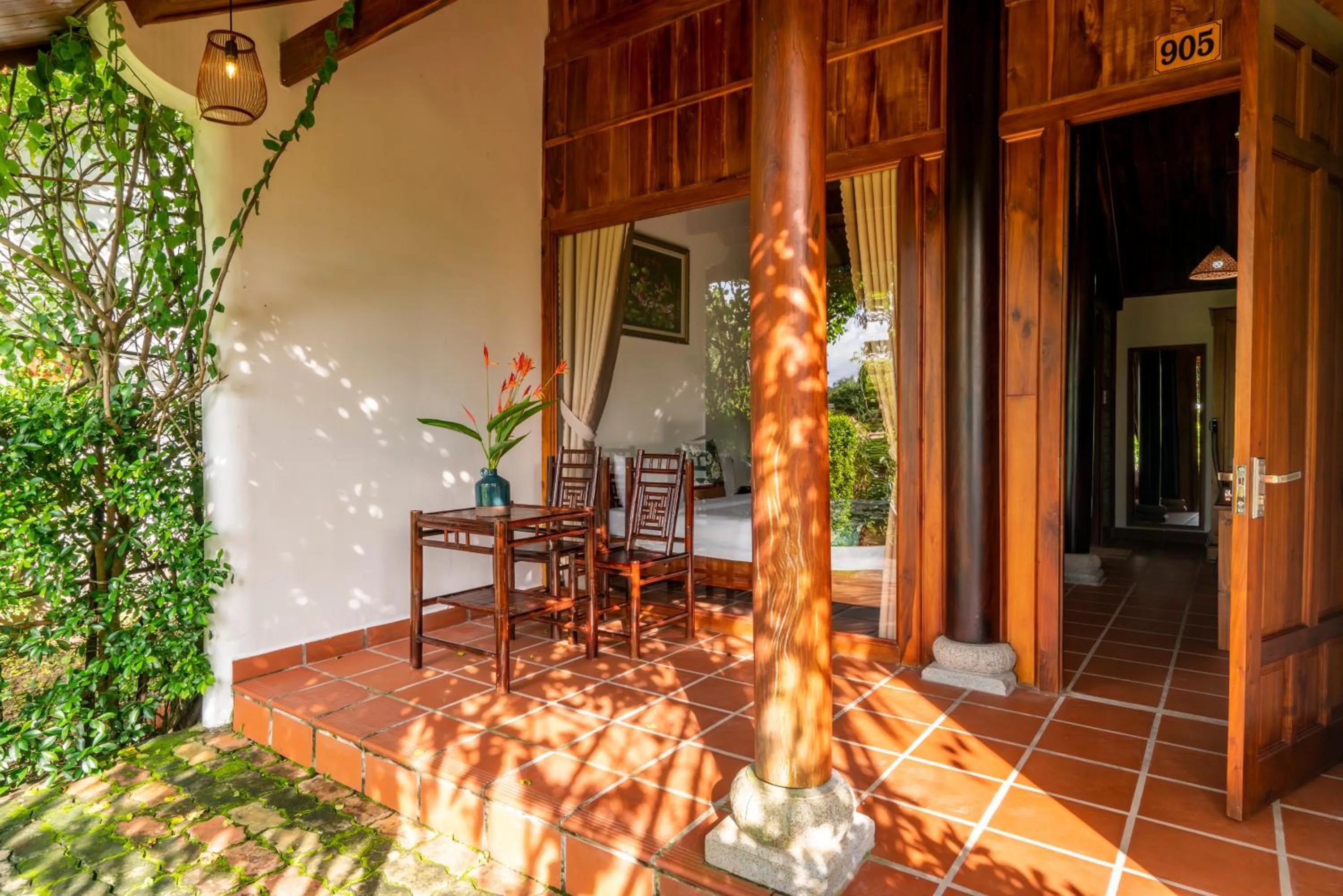 Balcony/Terrace in Maison Du VietNam Resort & Spa