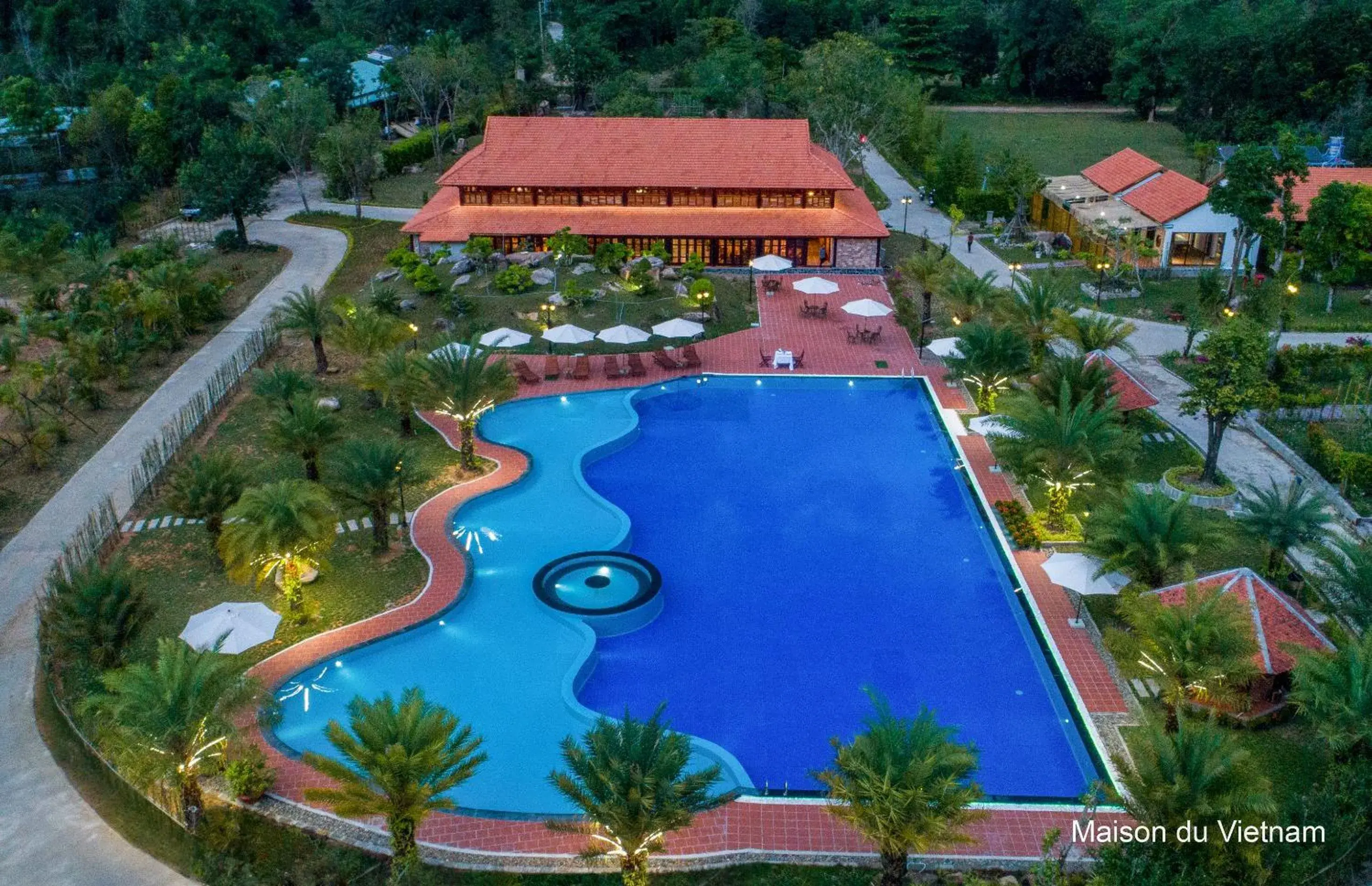 Bird's eye view in Maison Du VietNam Resort & Spa Bird's eye view in Maison Du VietNam Resort & Spa