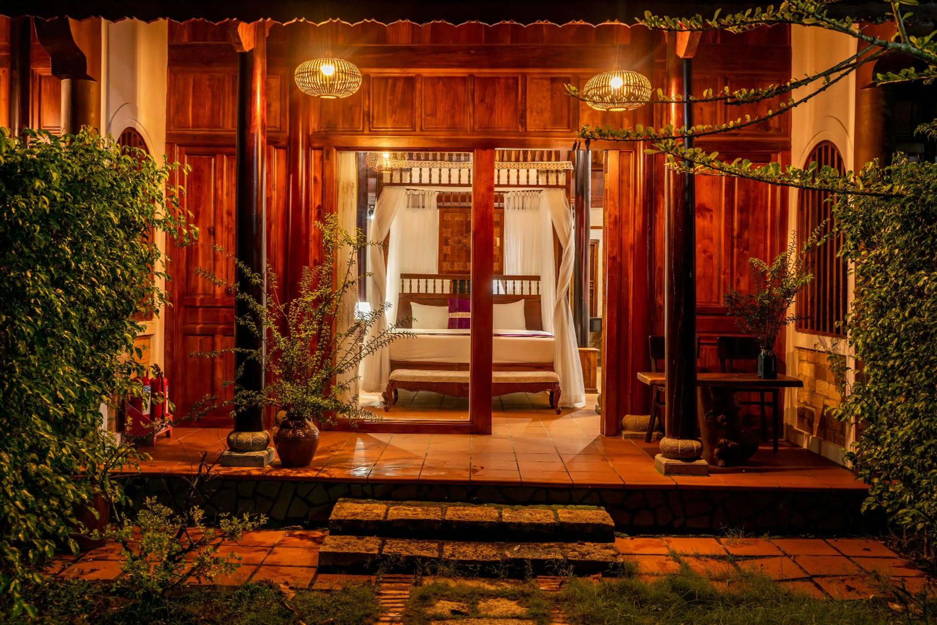 Patio in Maison Du VietNam Resort & Spa