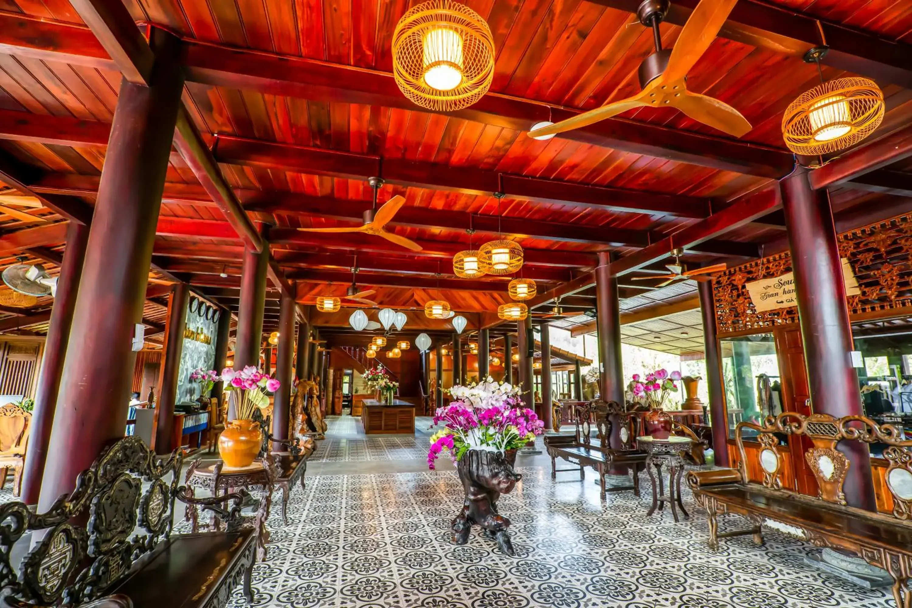 Lobby or reception in Maison Du VietNam Resort & Spa Lobby or reception in Maison Du VietNam Resort & Spa