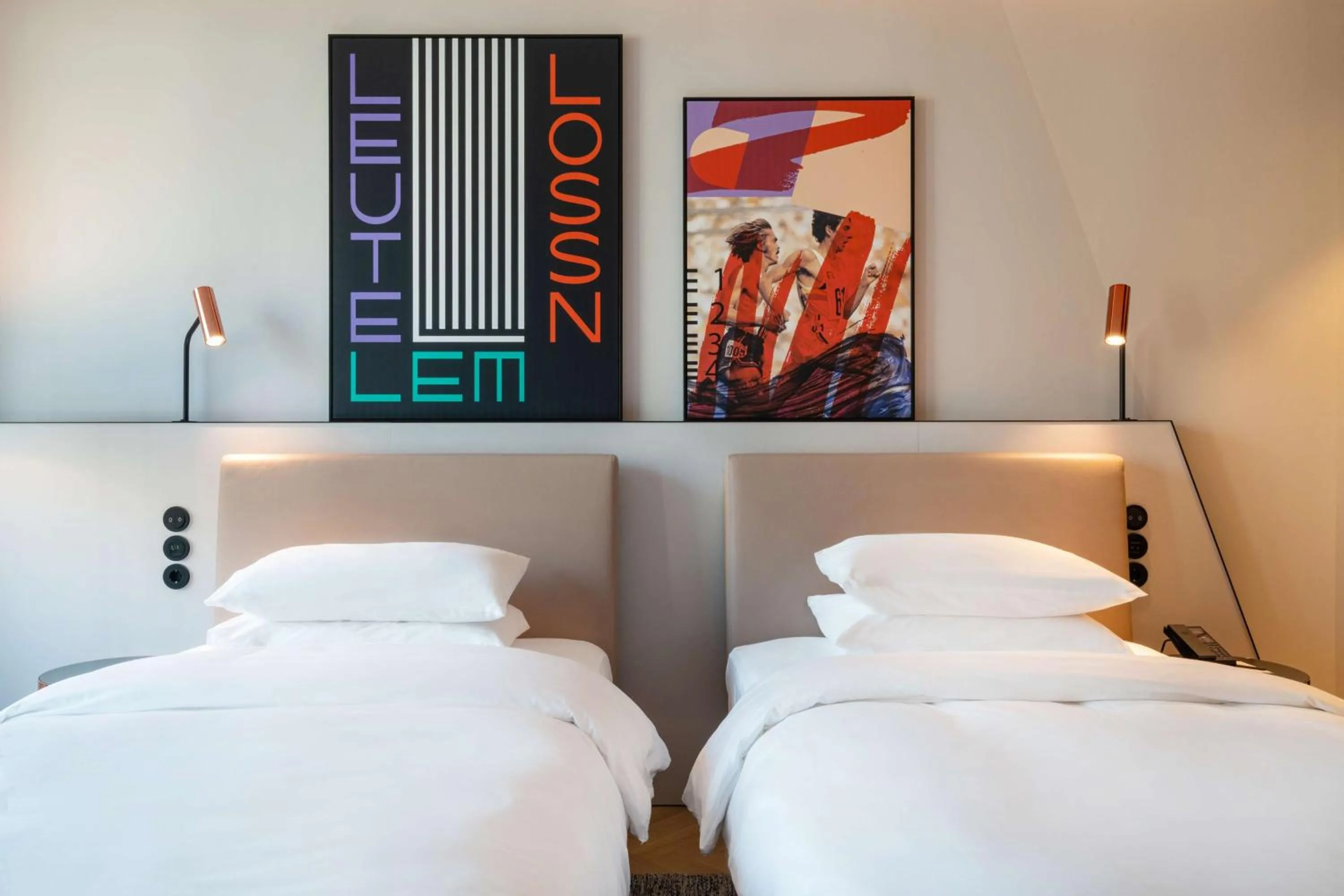 Bedroom, Bed in Andaz Munich Schwabinger Tor, By Hyatt