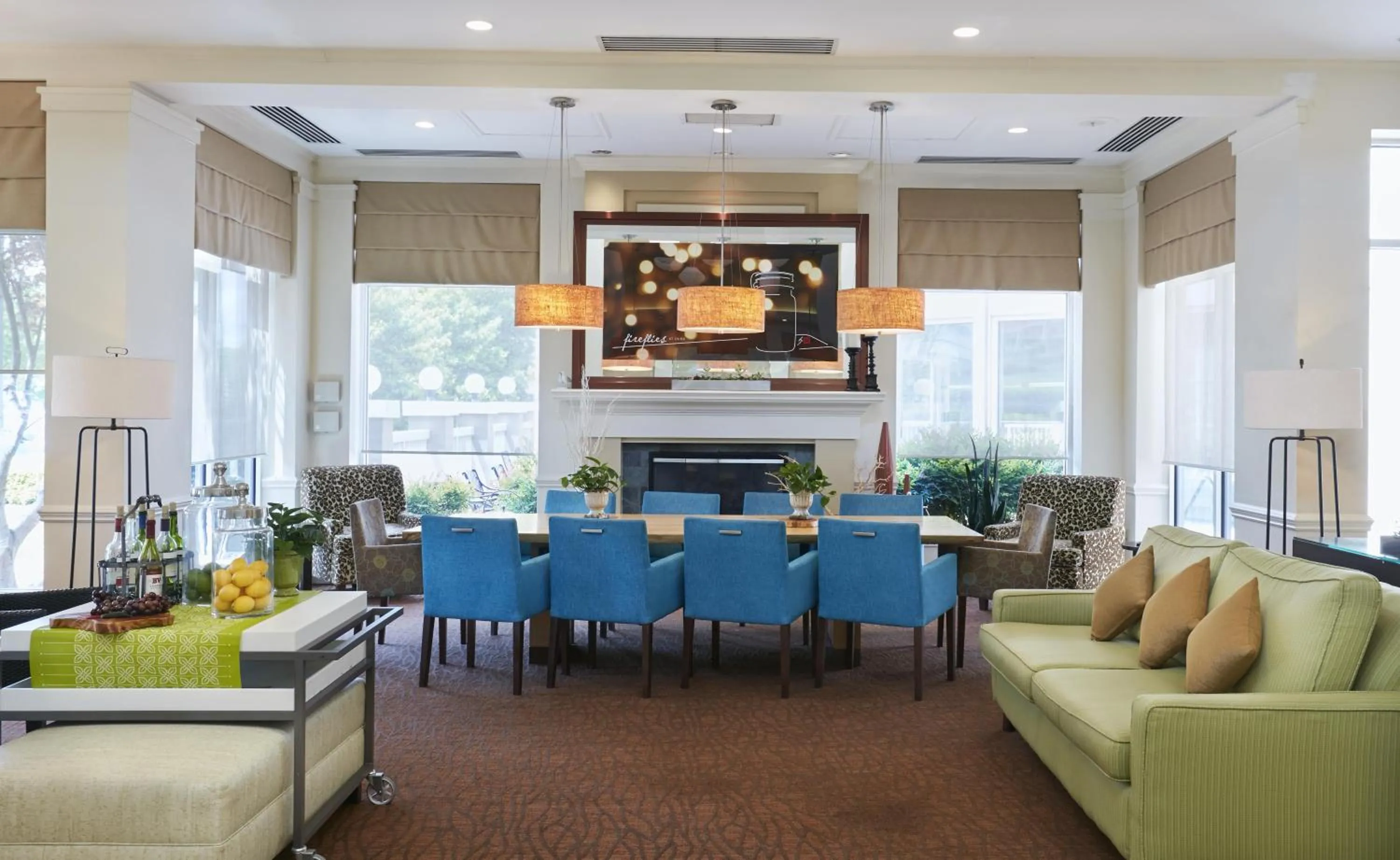 Lobby or reception in Hilton Garden Inn Charlotte North