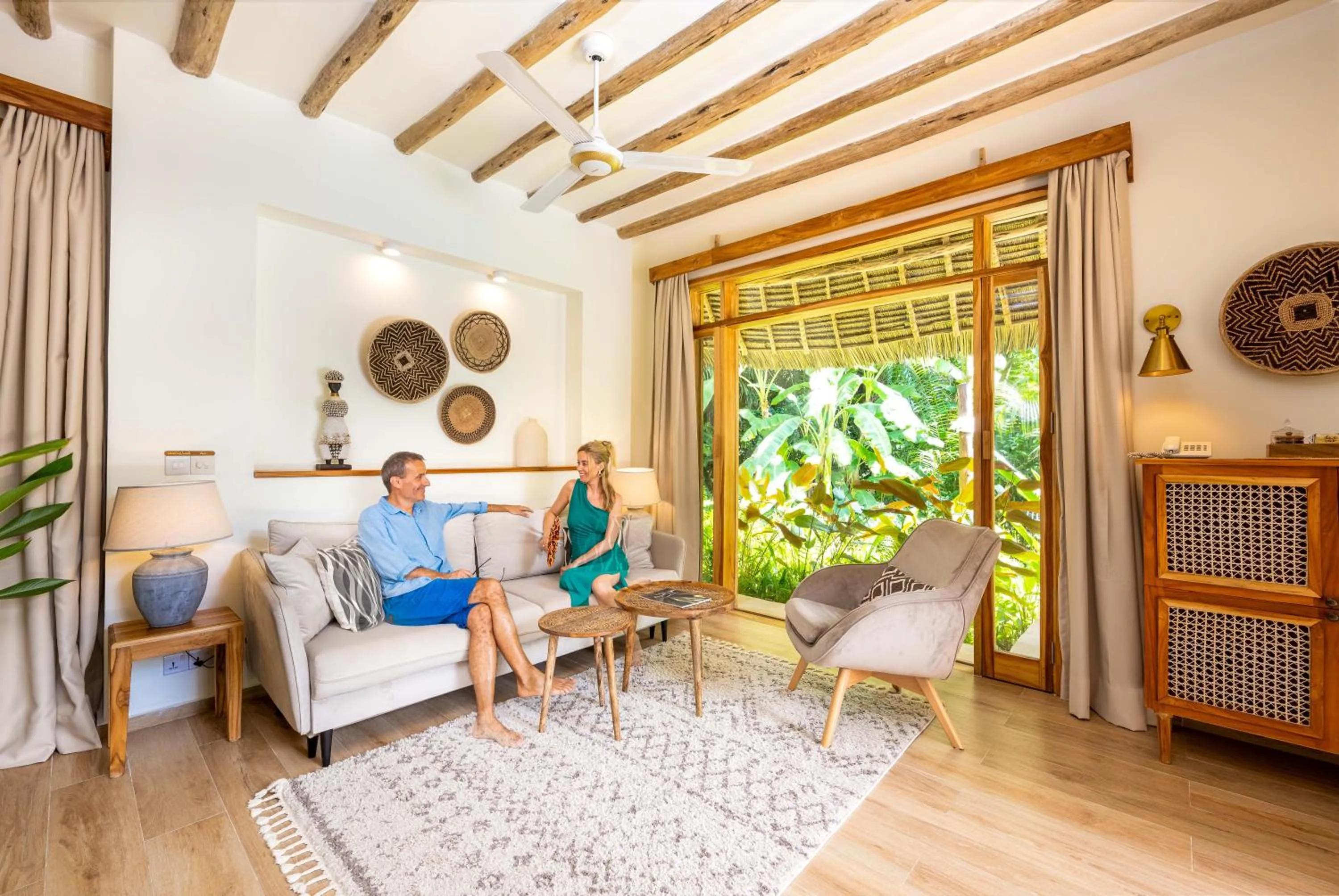 Living room in Zanzi Resort Private Paradise