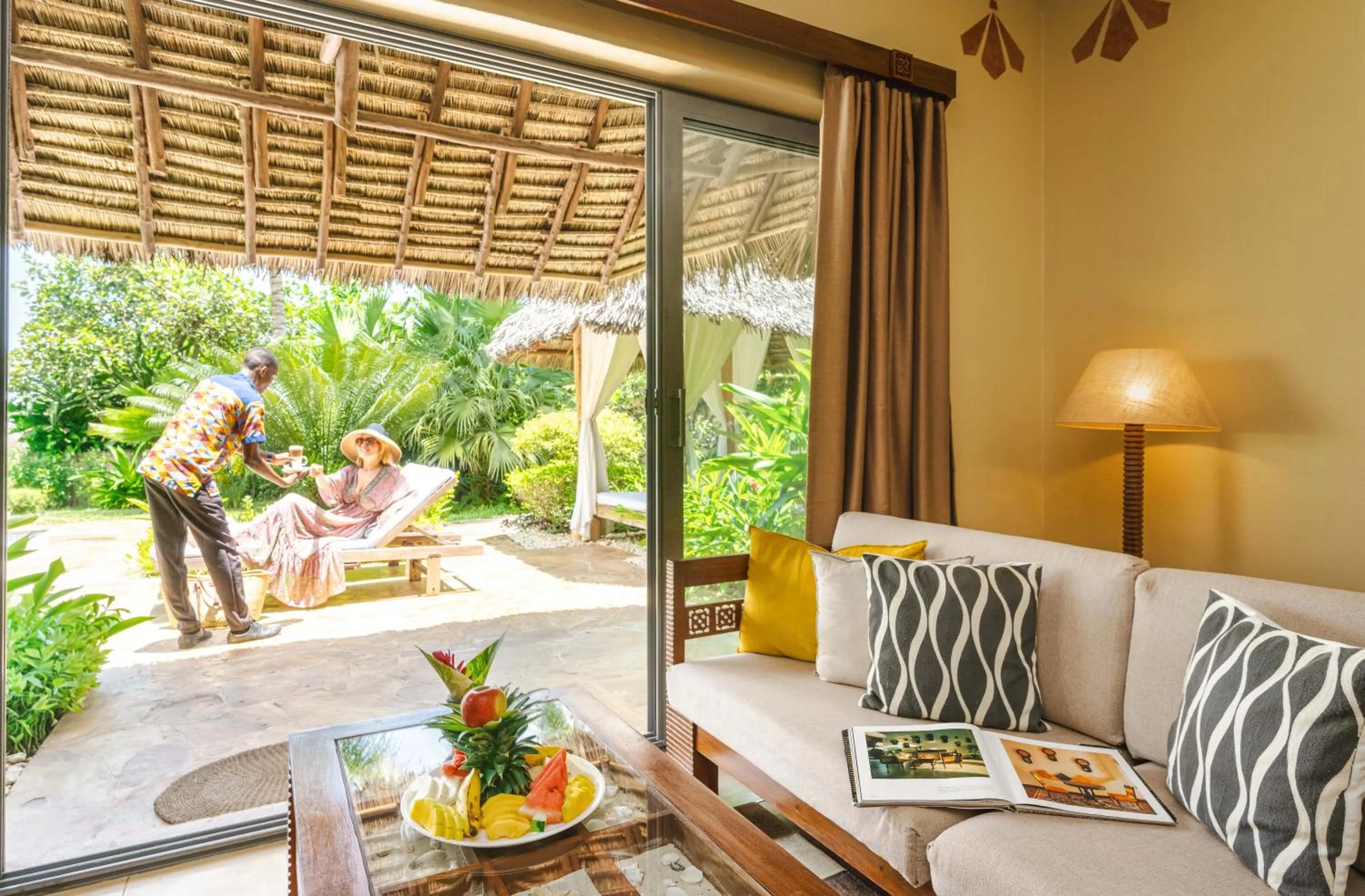 Patio in Zanzi Resort Private Paradise