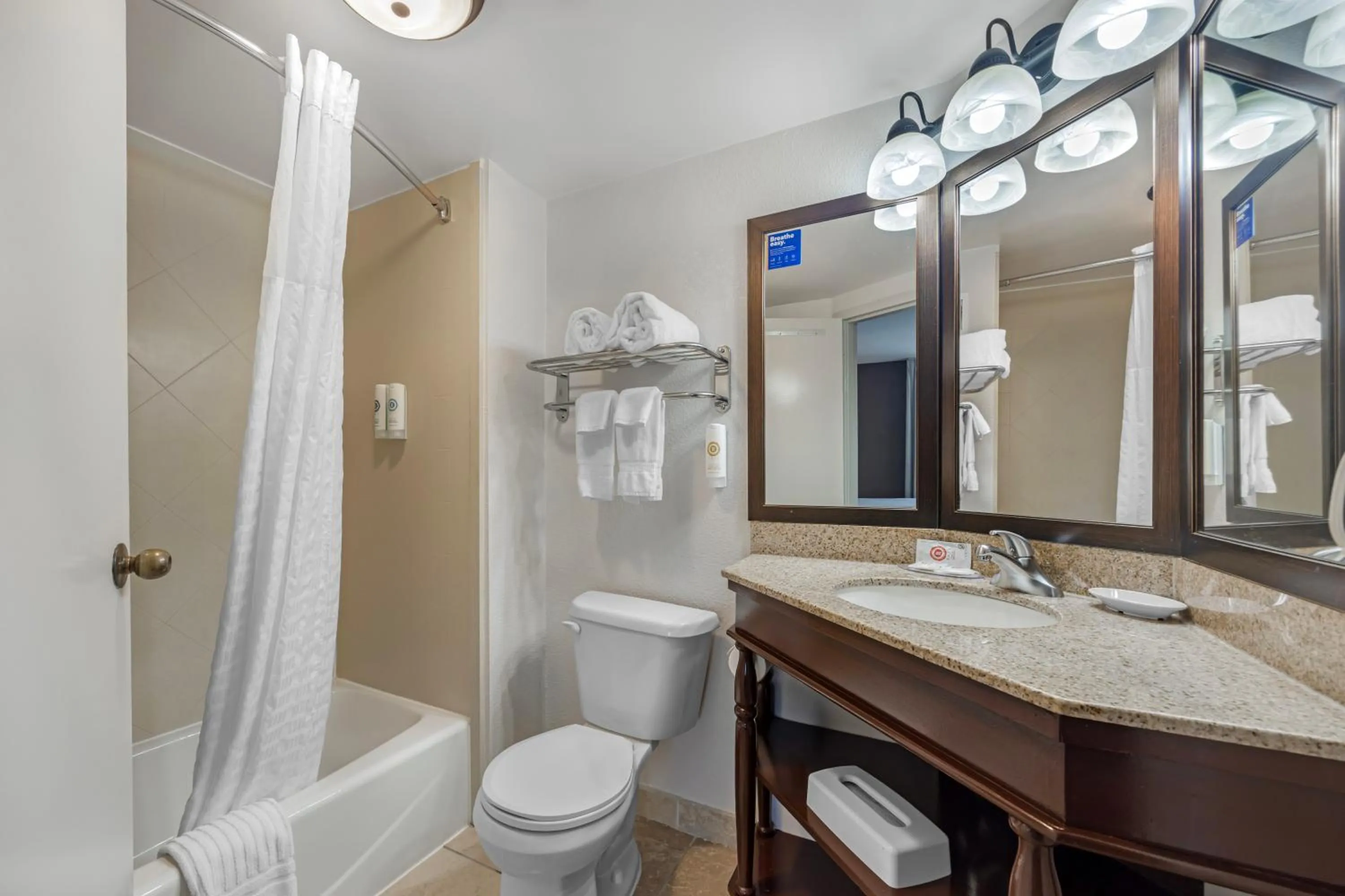 Bathroom in Comfort Inn Chattanooga Downtown Southside