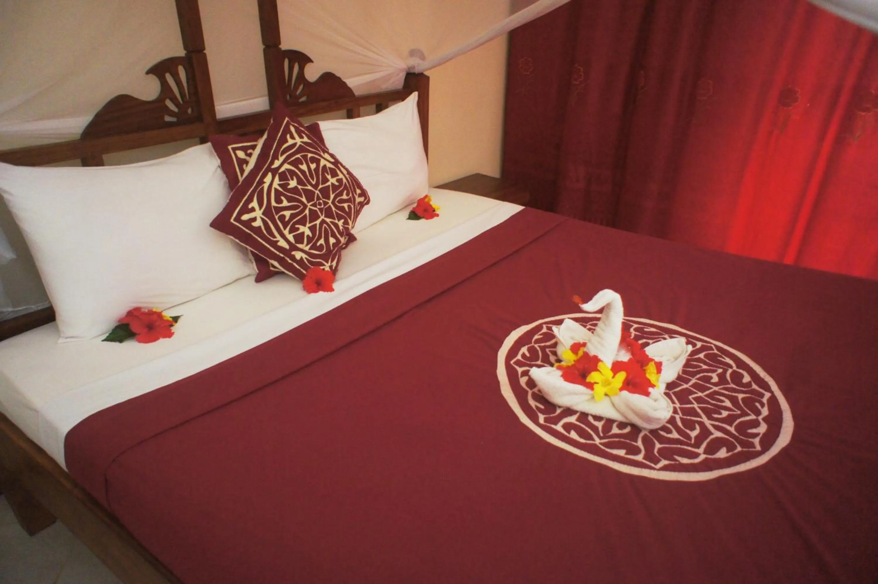 Decorative detail in Uroa Bay Beach Resort