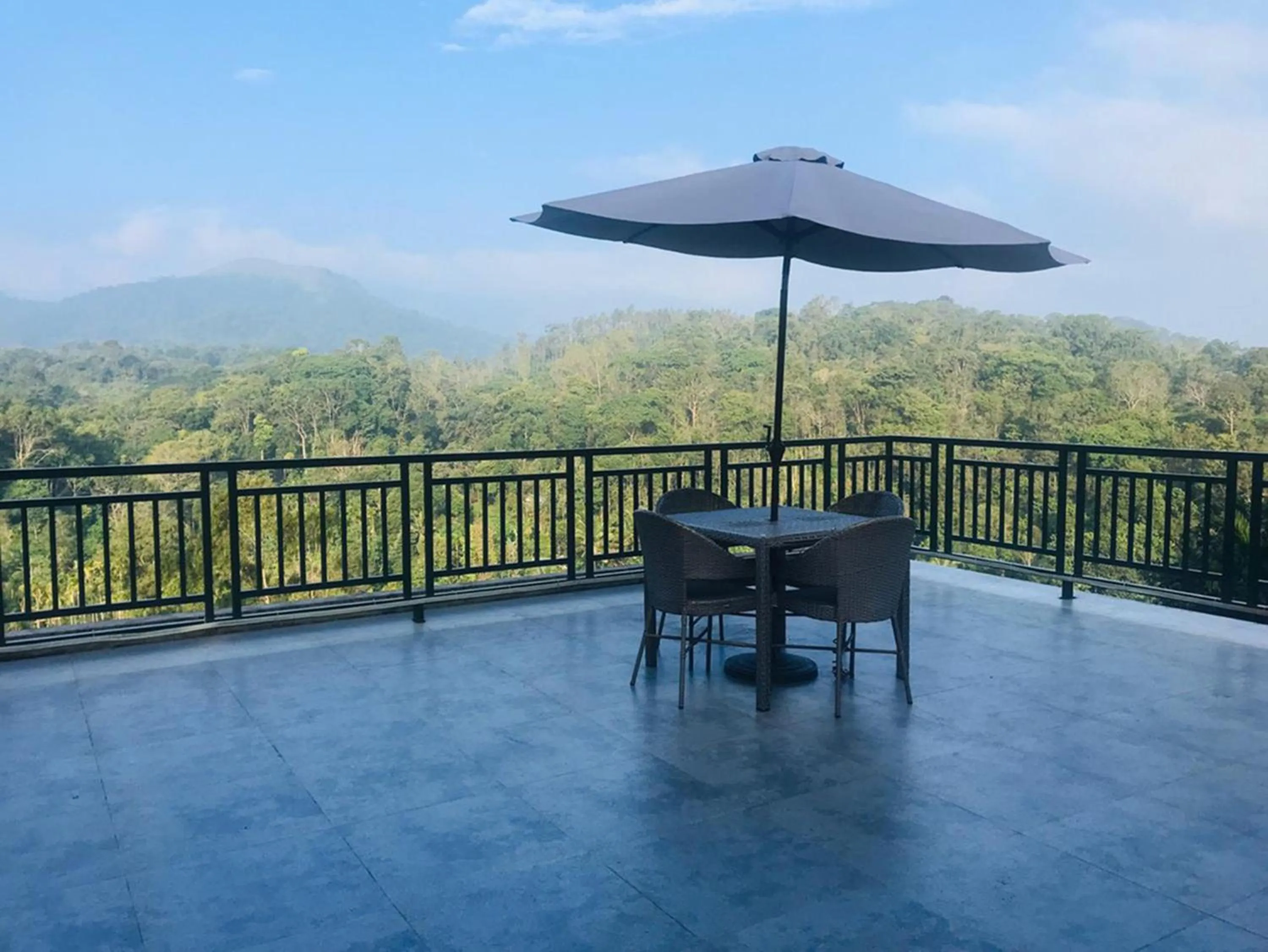 Balcony/Terrace in Indeevara Luxury Resort and Spa, Wayanad