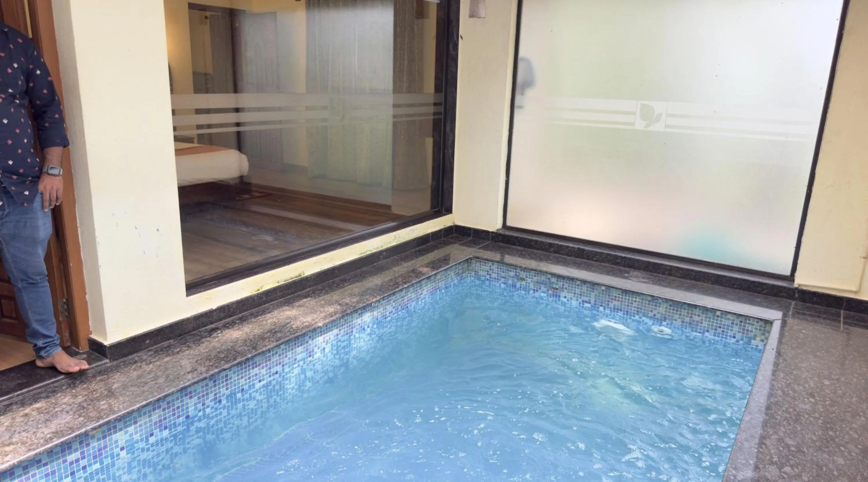 Pool view in Indeevara Luxury Resort and Spa, Wayanad