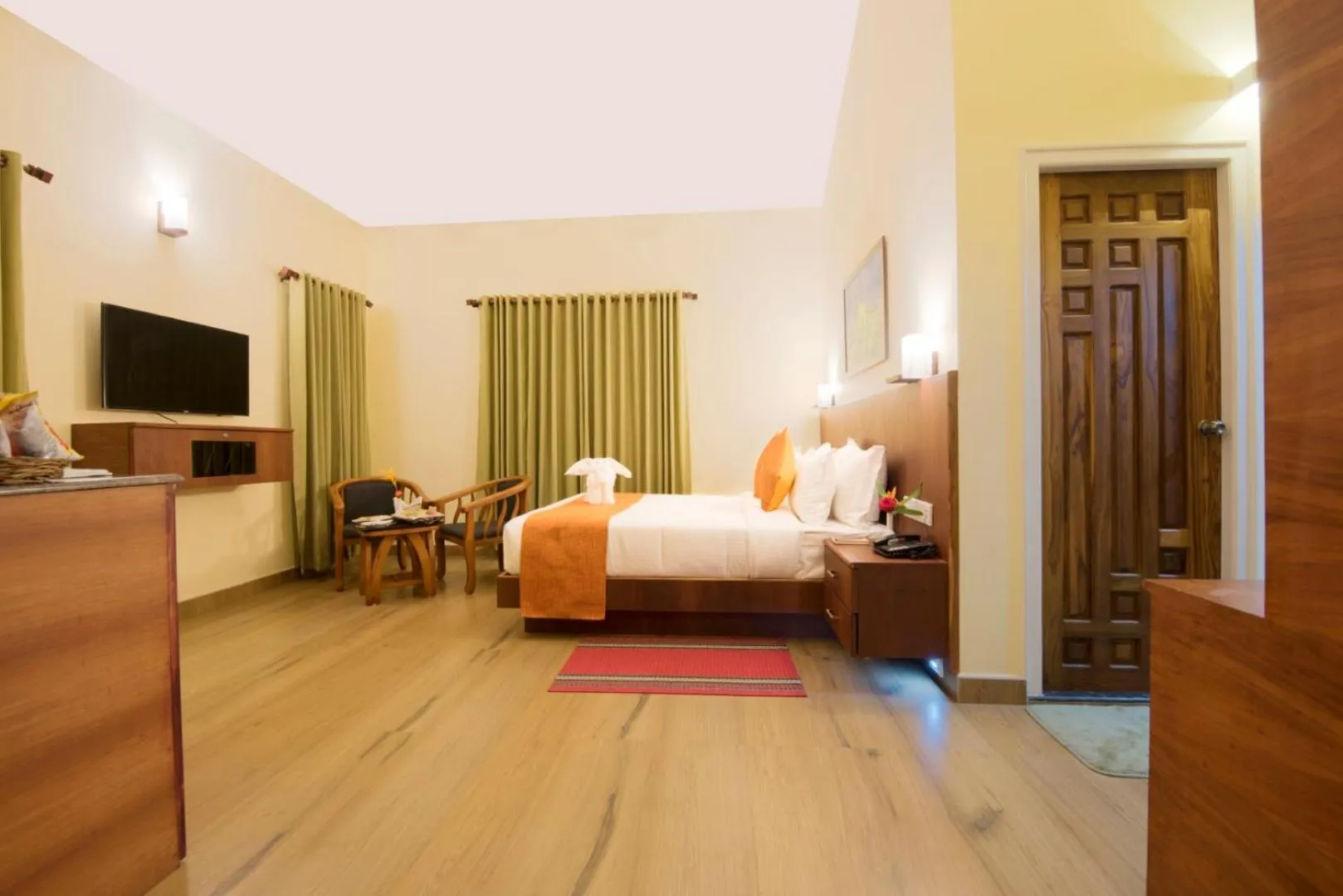 Bed in Indeevara Luxury Resort and Spa, Wayanad
