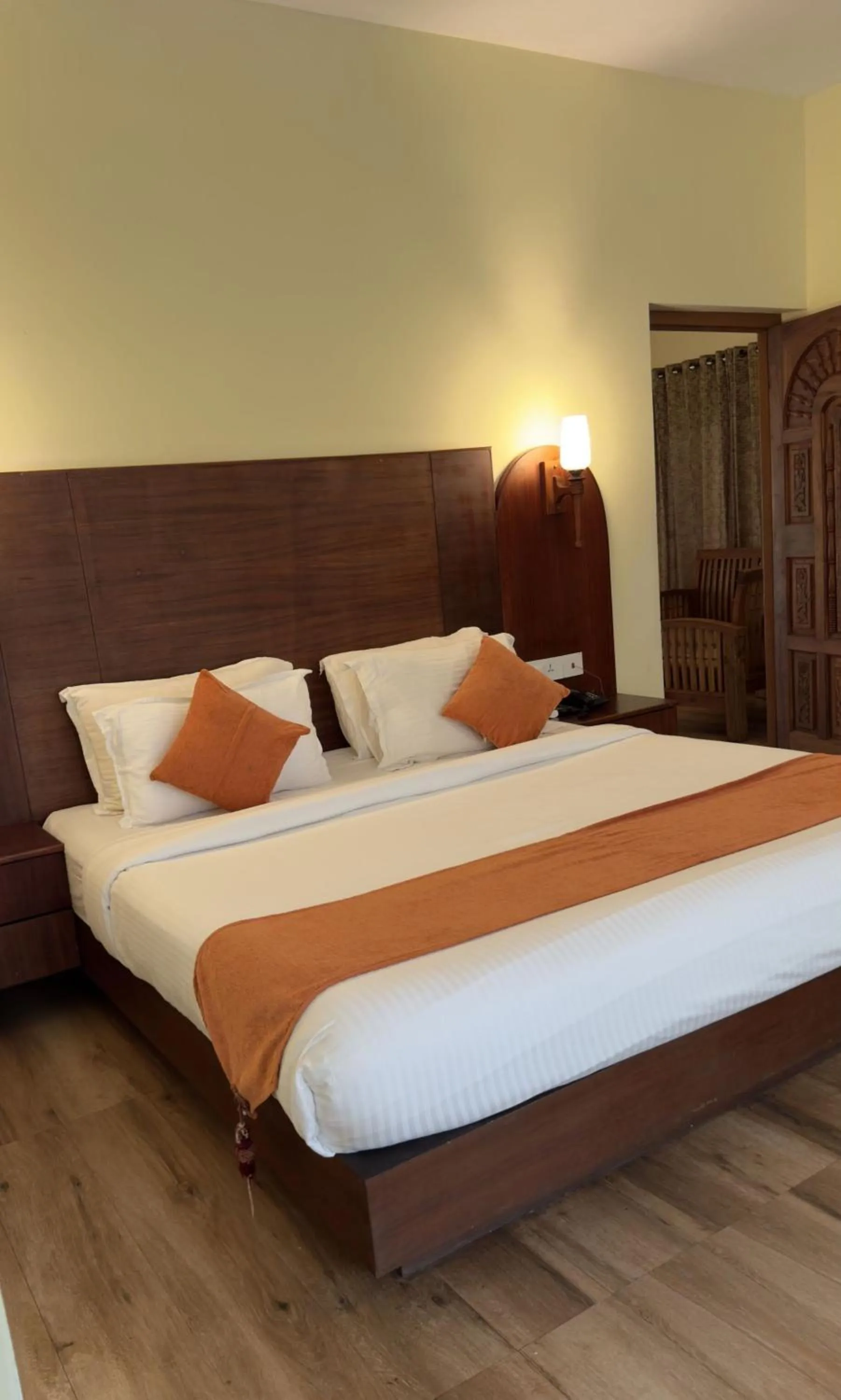 Bed in Indeevara Luxury Resort and Spa, Wayanad