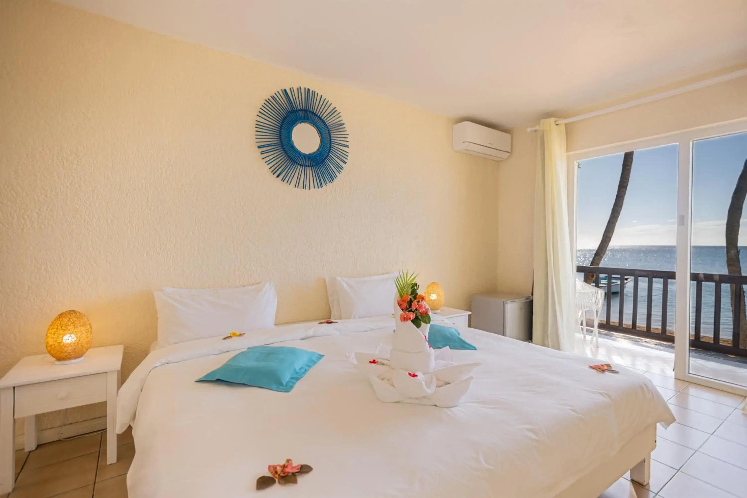 Bedroom, Bed in Cocotiers Hotel – Mauritius Bedroom, Bed in Cocotiers Hotel – Mauritius