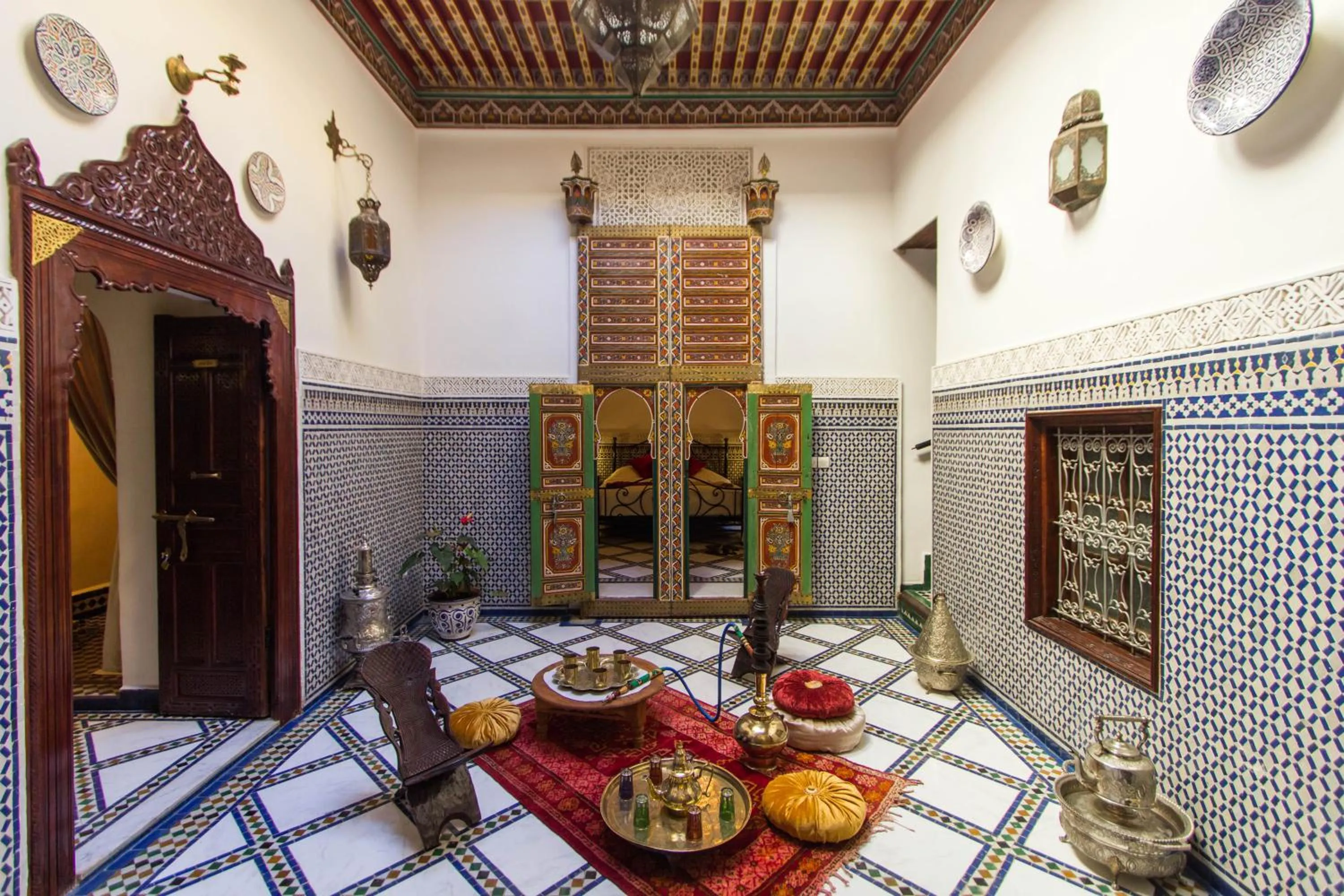 Decorative detail in Riad Fes Kettani