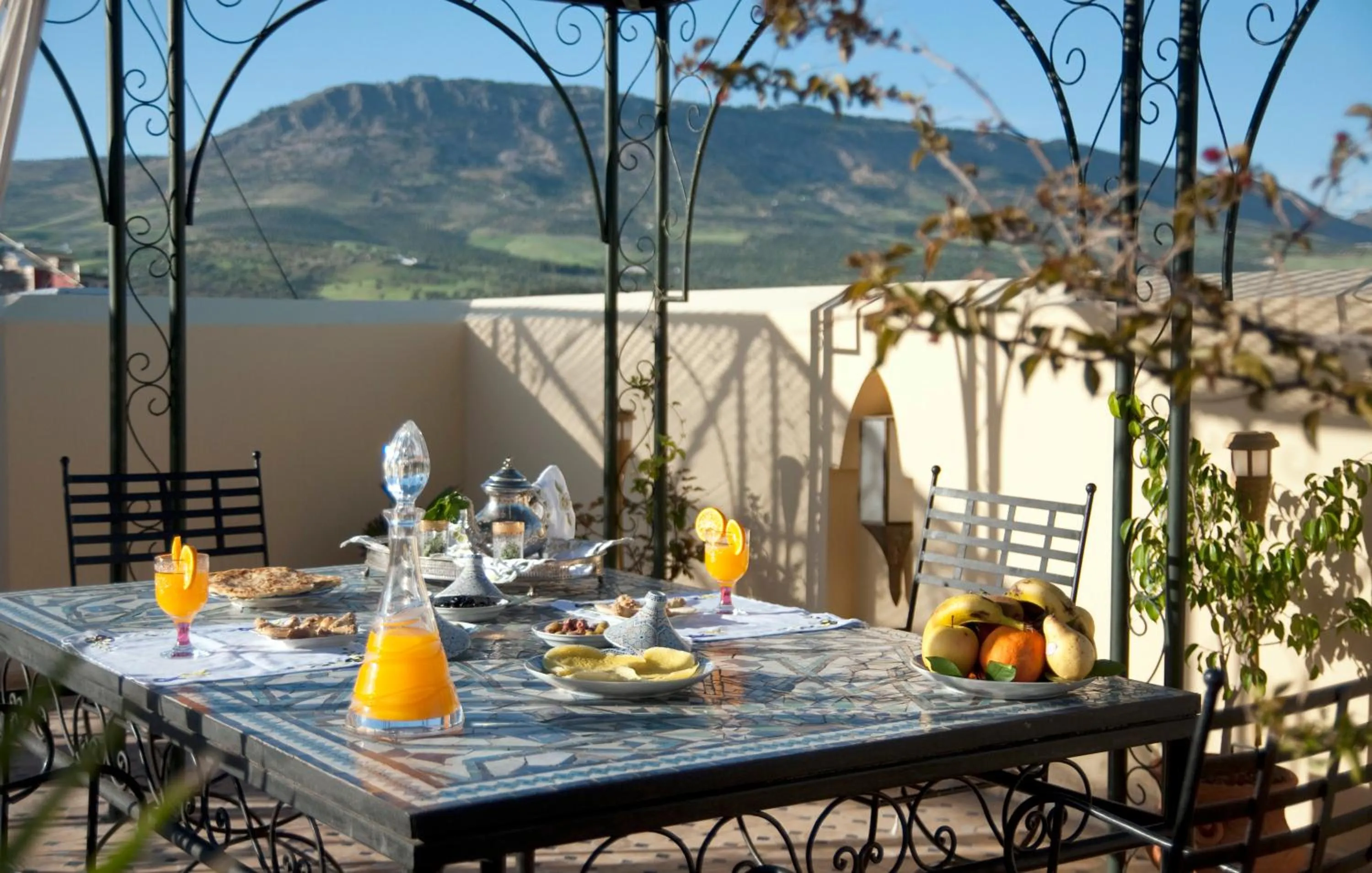 Balcony/Terrace in Riad Fes Kettani