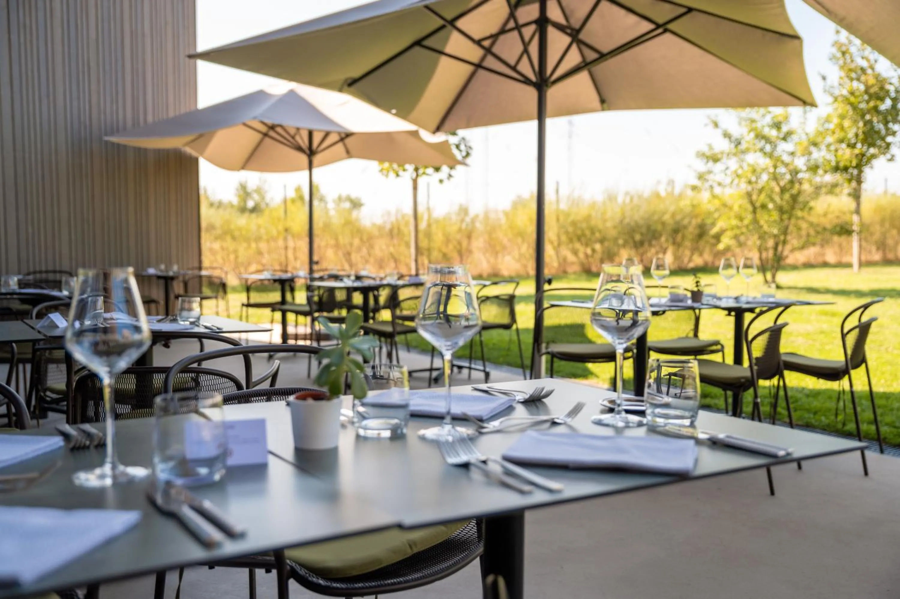 Patio in Best Western Plus Hotel & Restaurant Les Humanistes Colmar Nord