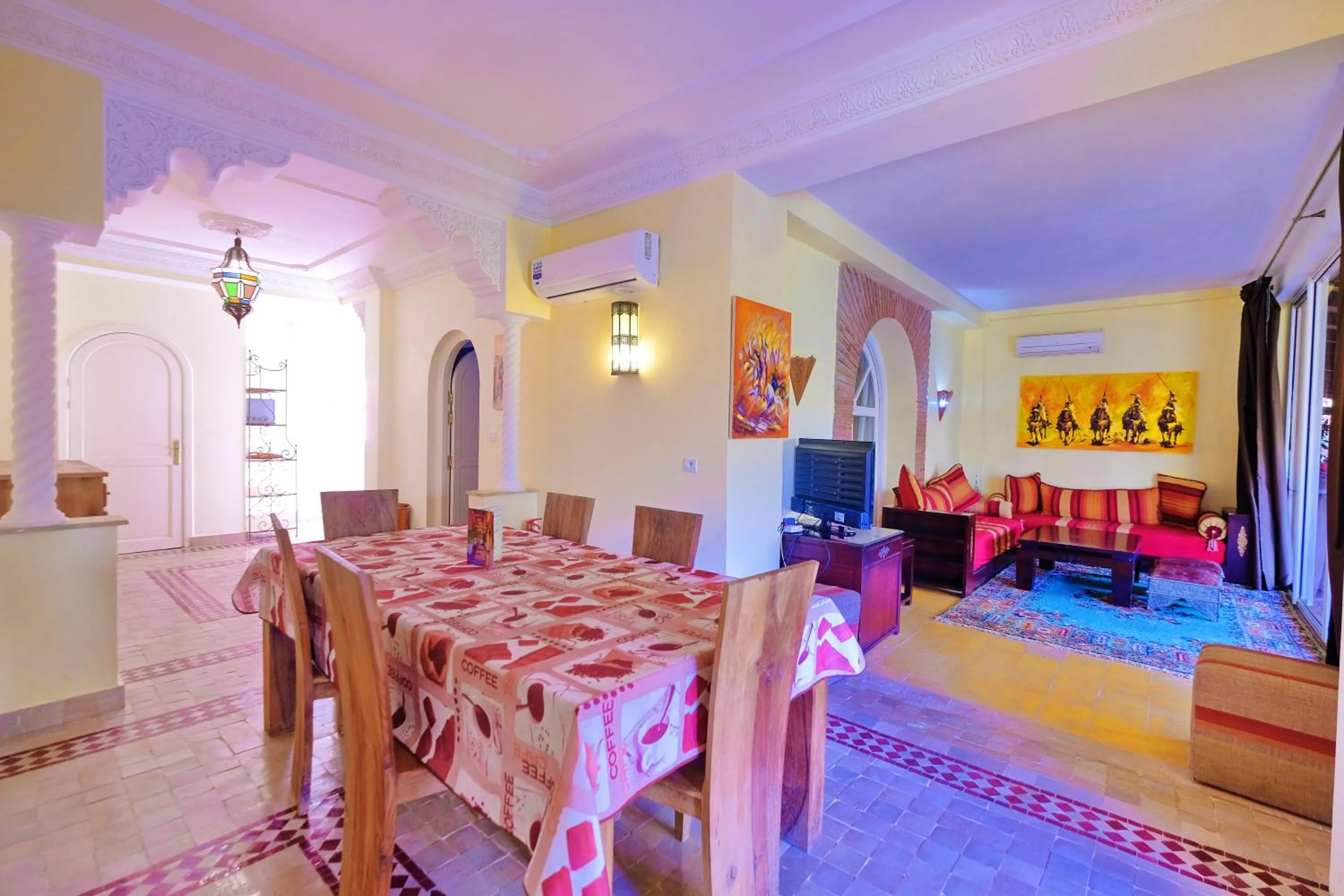 Living room in Hacienda Marrakech