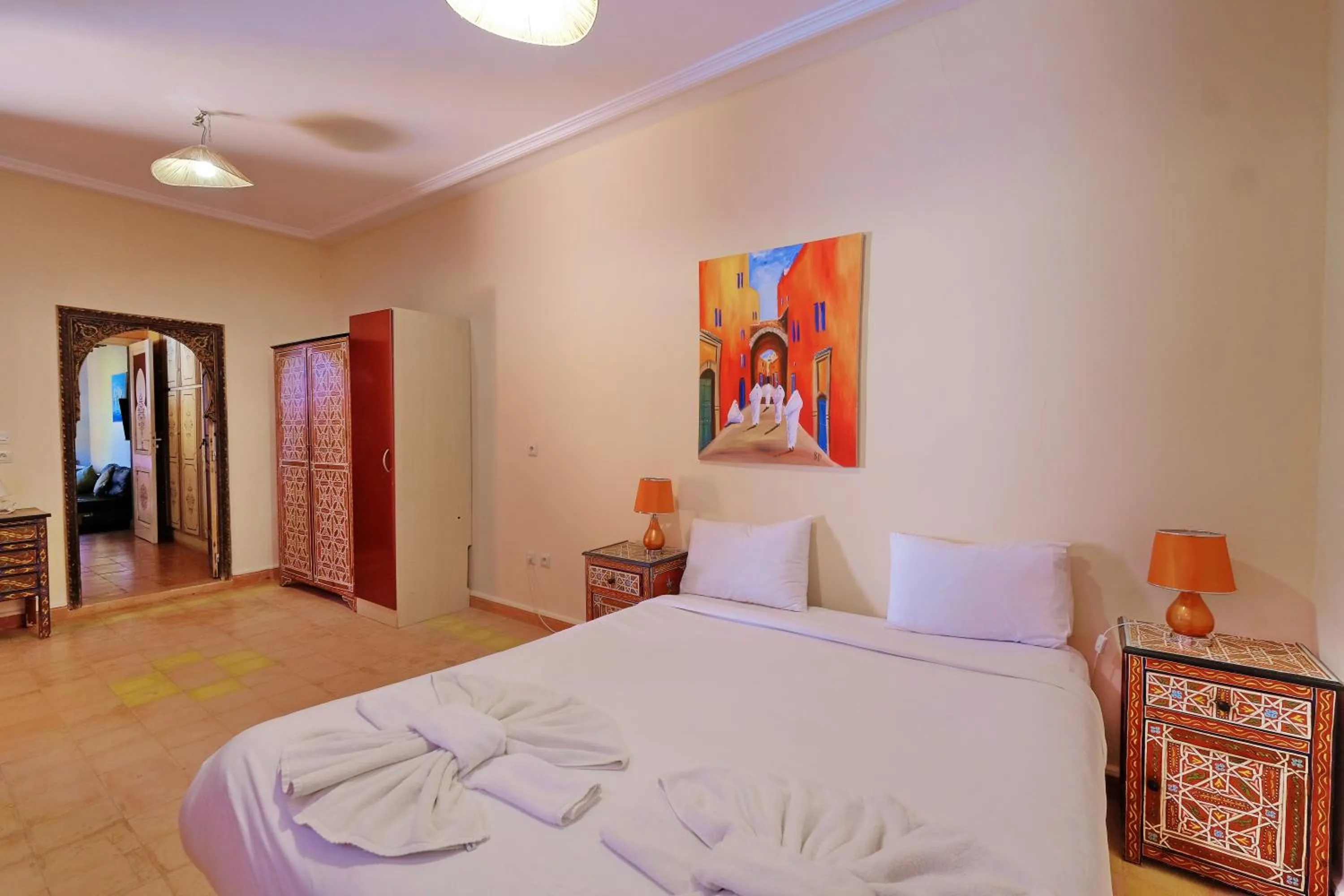 Bedroom, Bed in Hacienda Marrakech