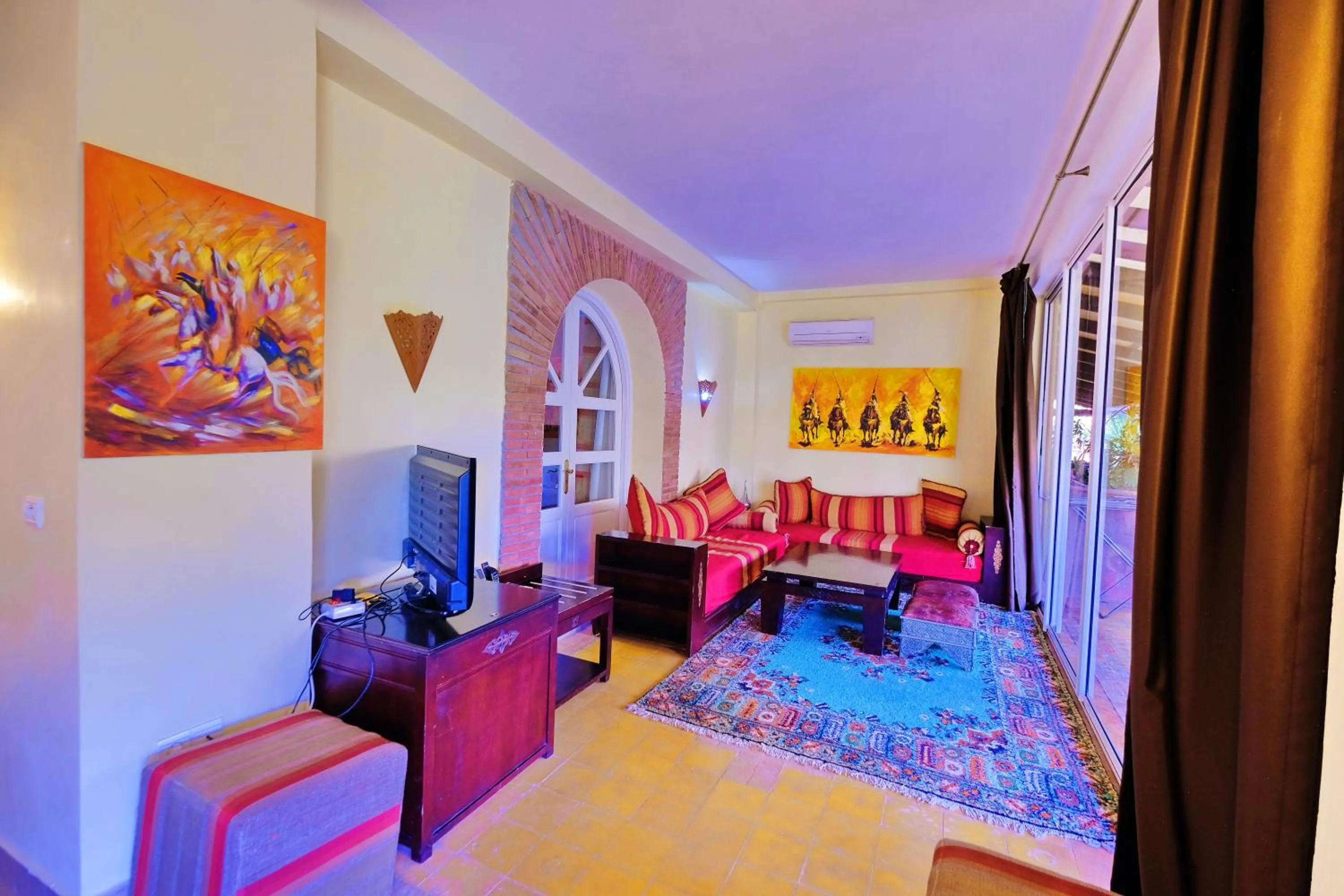 Living room, Bed in Hacienda Marrakech