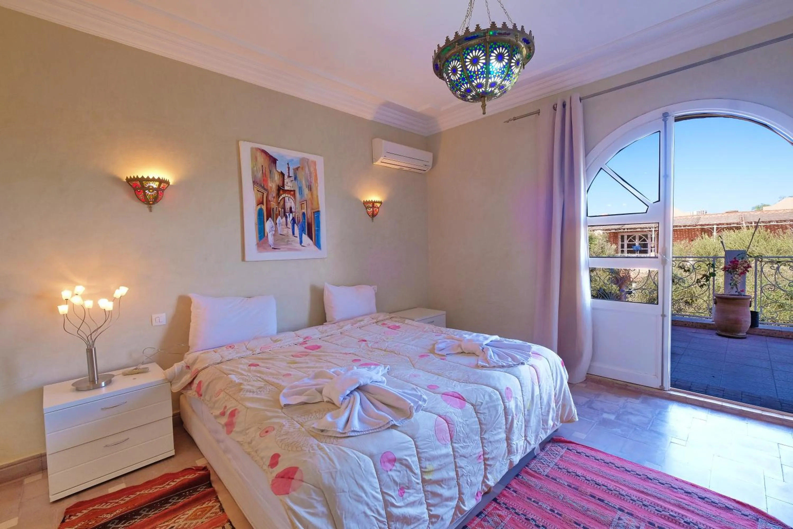 Bedroom, Bed in Hacienda Marrakech