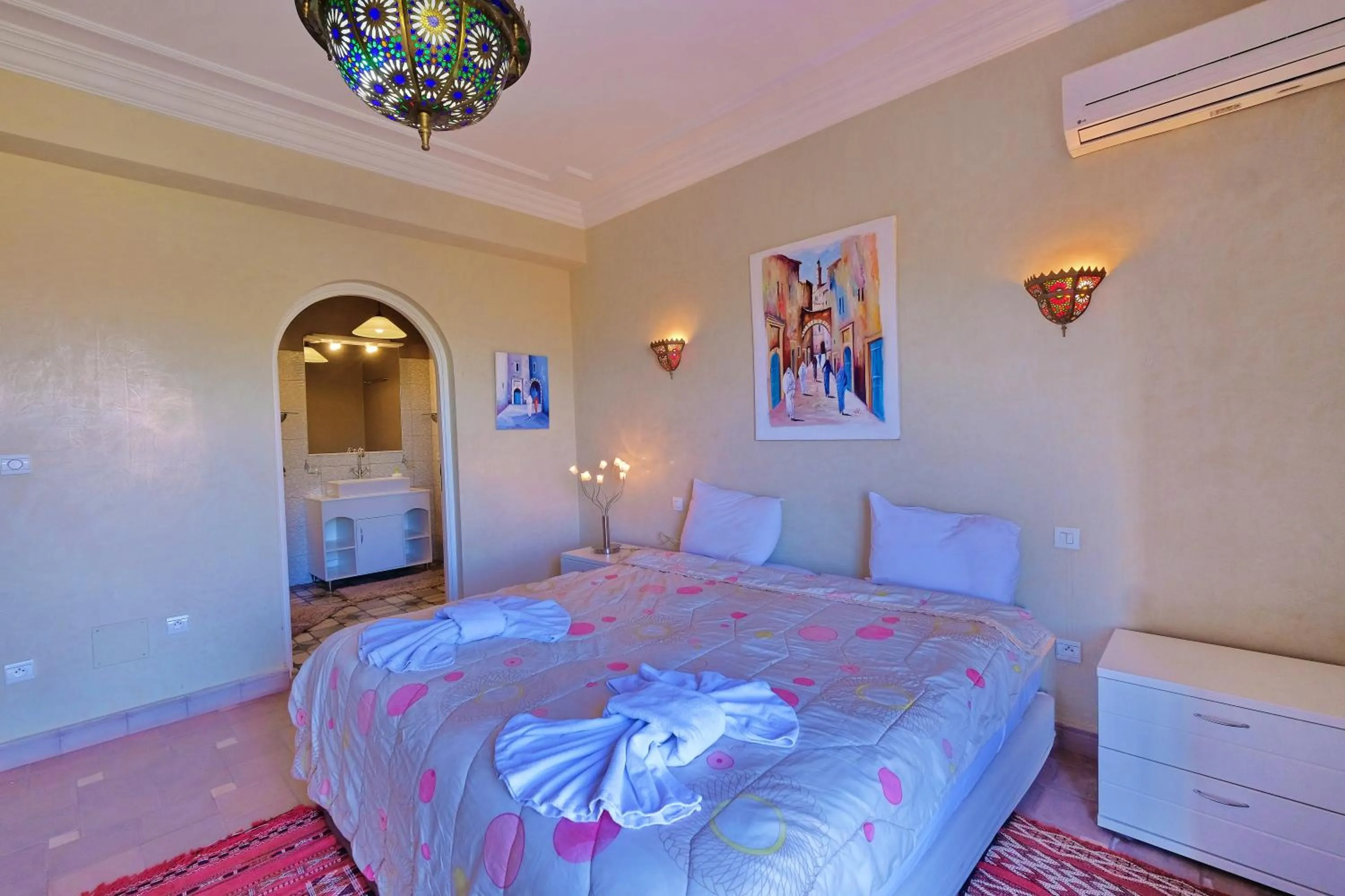 Bedroom, Bed in Hacienda Marrakech