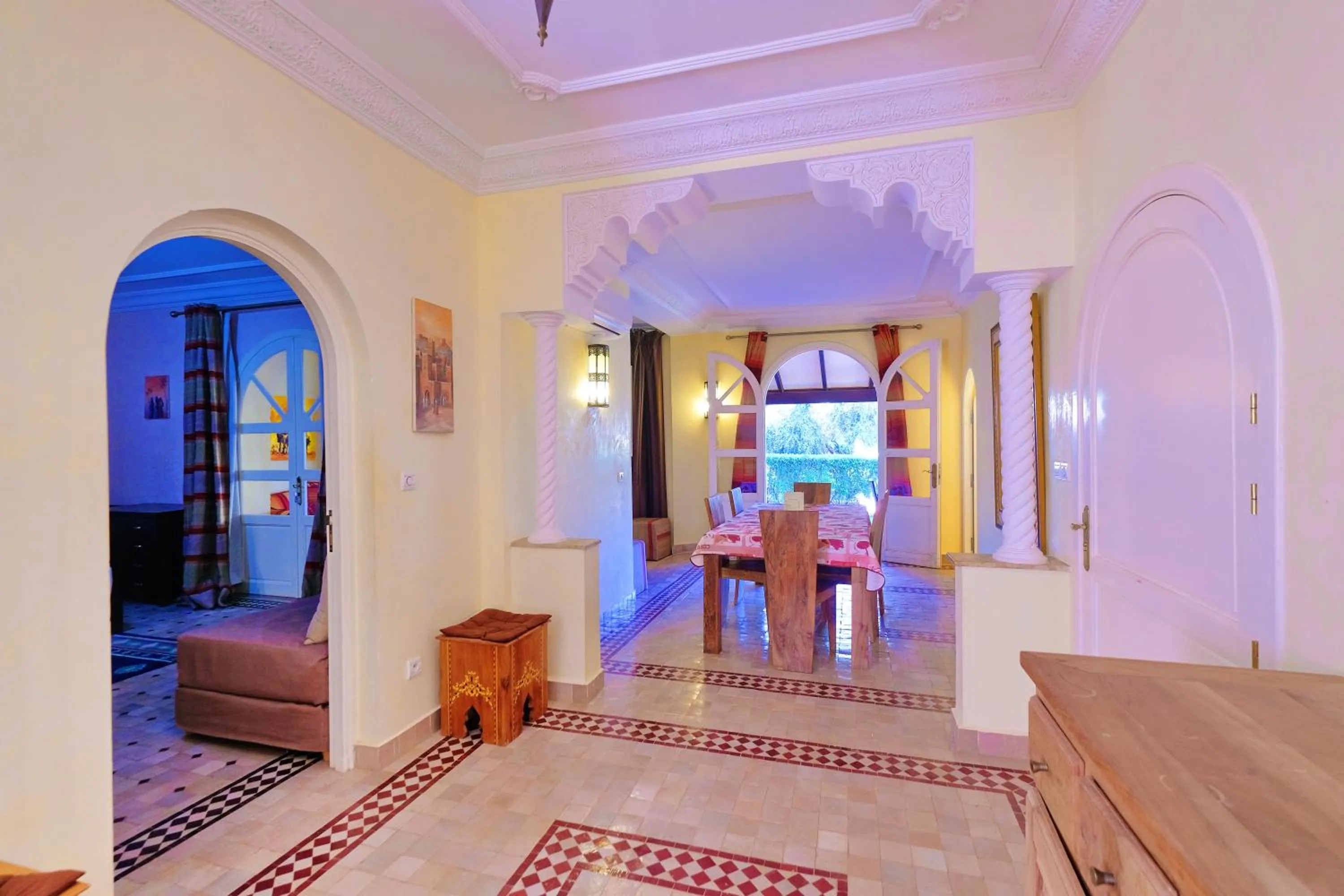 Communal lounge/ TV room in Hacienda Marrakech