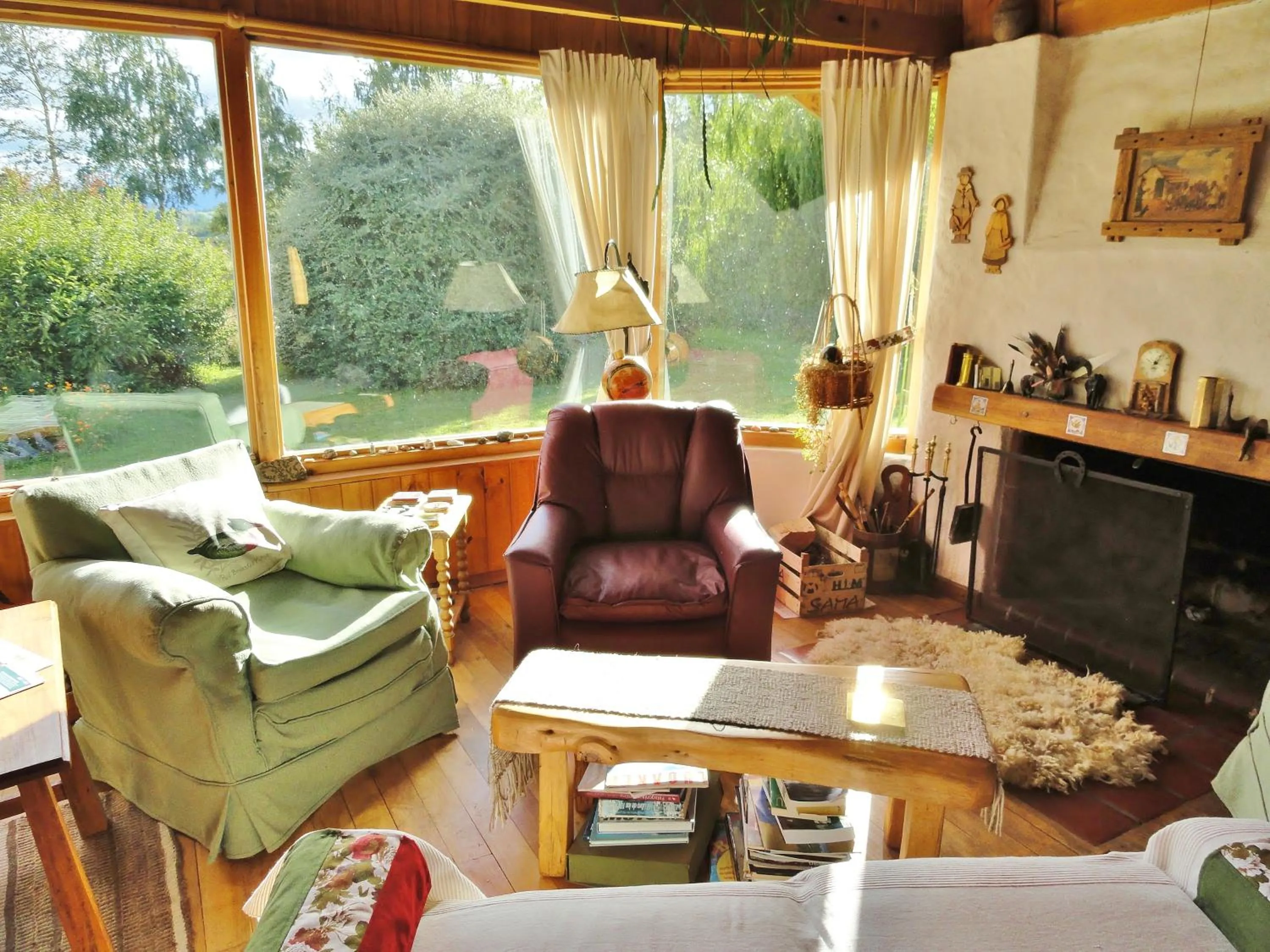 Living room in Las Vertientes Lodge