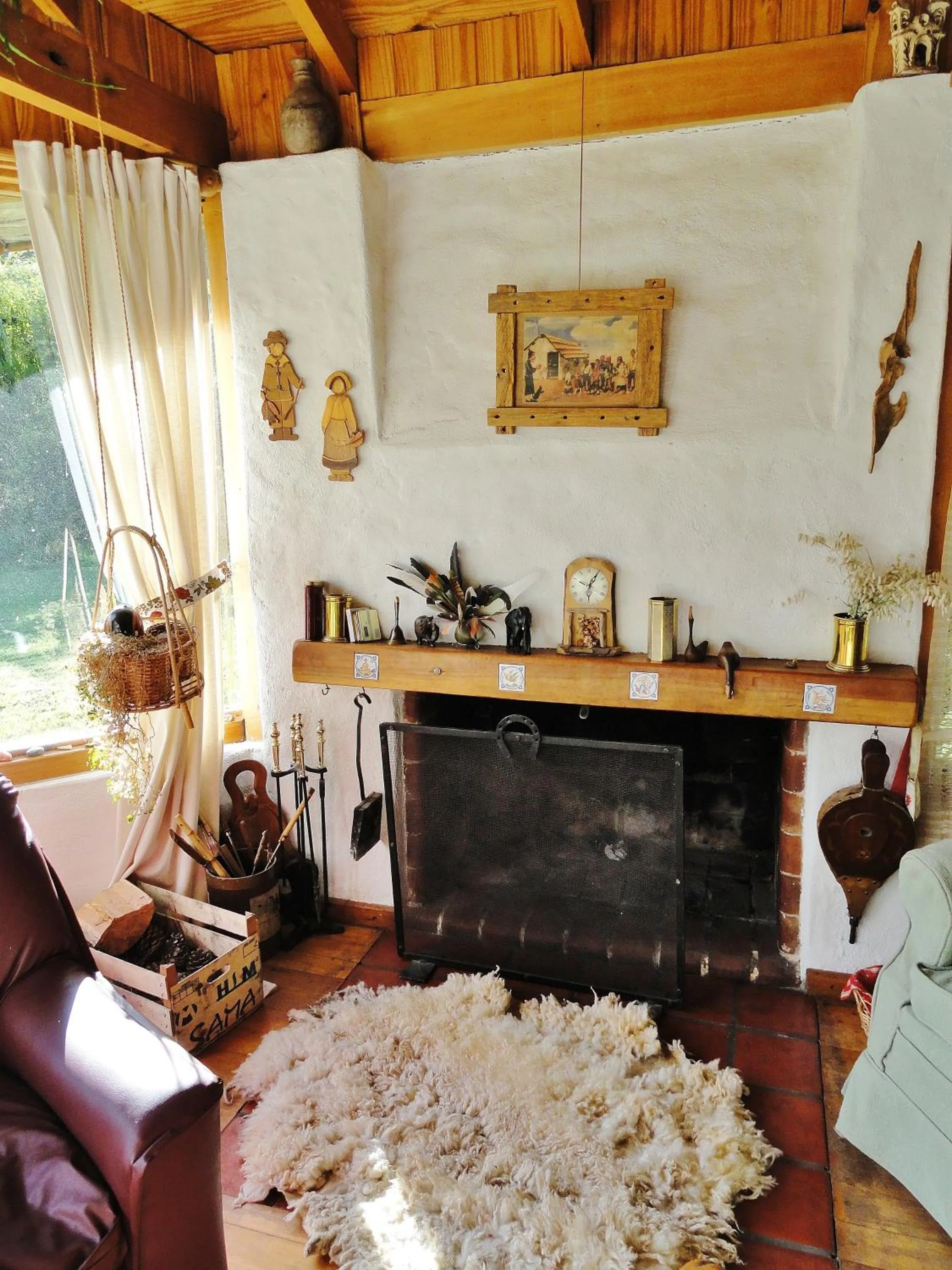 Living room in Las Vertientes Lodge