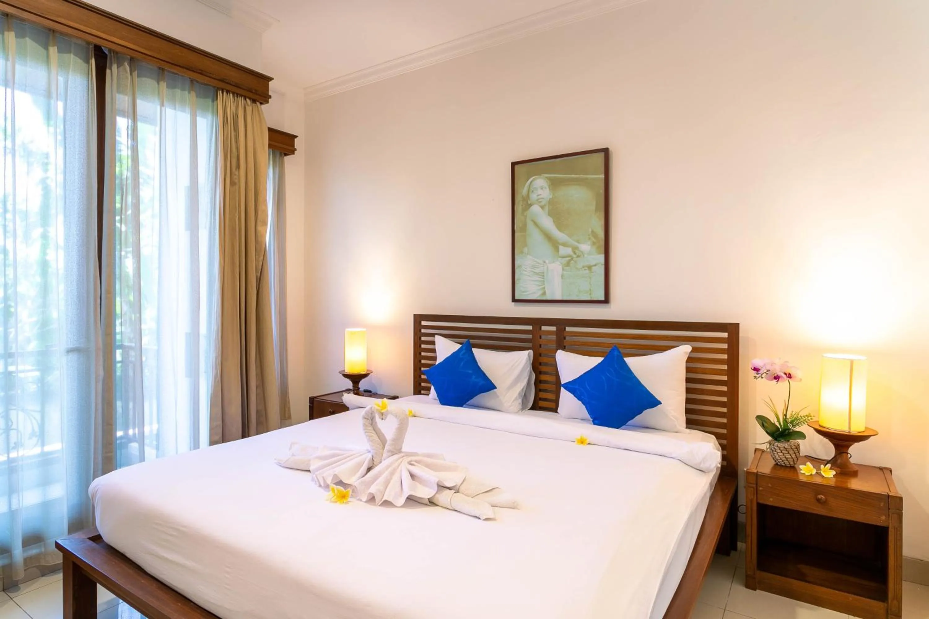 Bed in Starloka Saba Bali Hotel