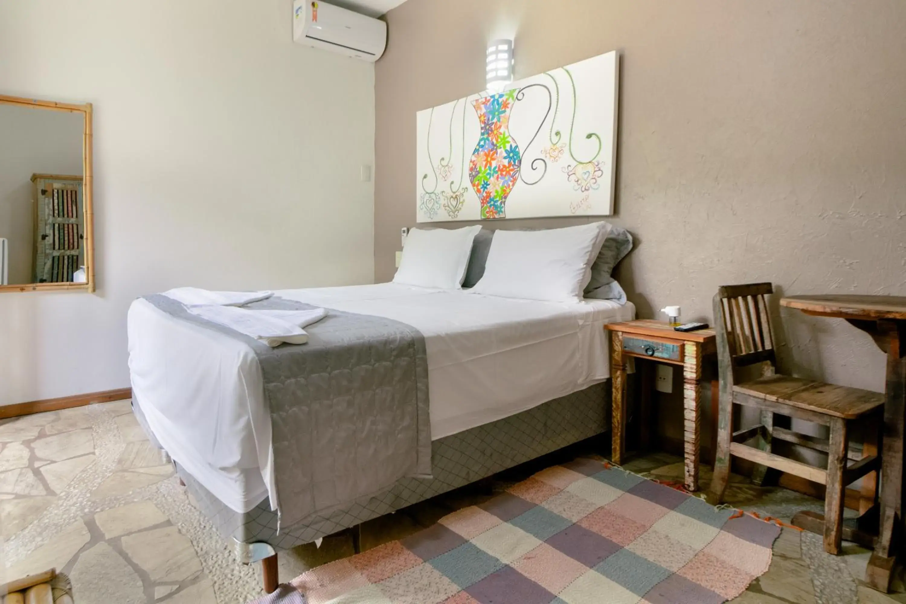 Bed in VELINN Pousada Catamarã Brasil Bed in VELINN Pousada Catamarã Brasil