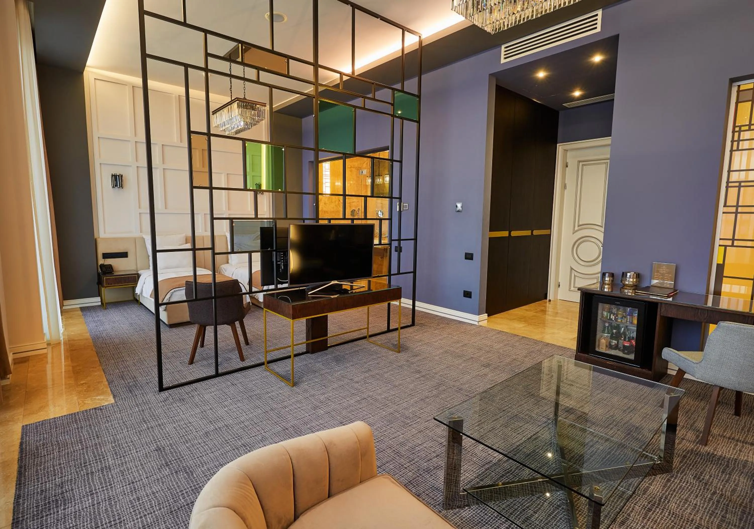 Seating area in Aghababyan's Hotel