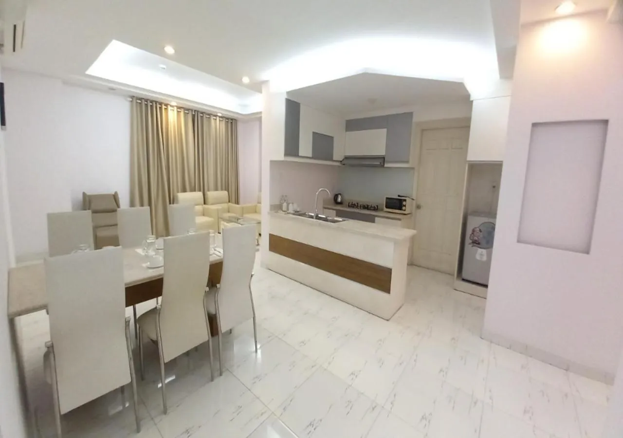 Kitchen or kitchenette in Khai Hoan Apartment Hotel