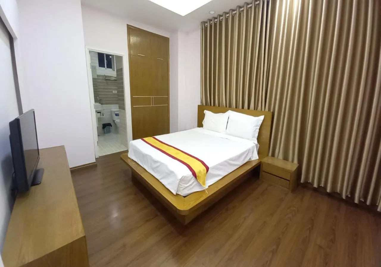 Bed in Khai Hoan Apartment Hotel