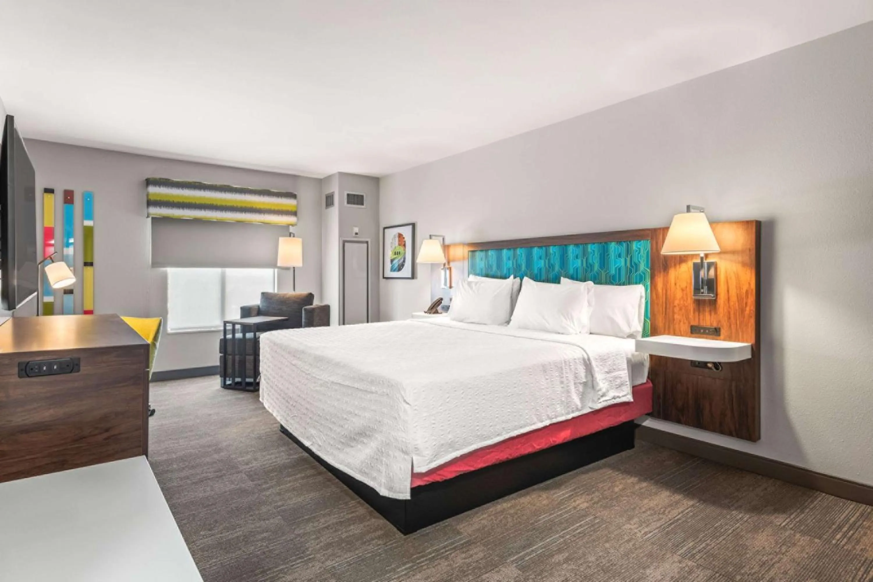 Bed in Hampton Inn Columbus-North