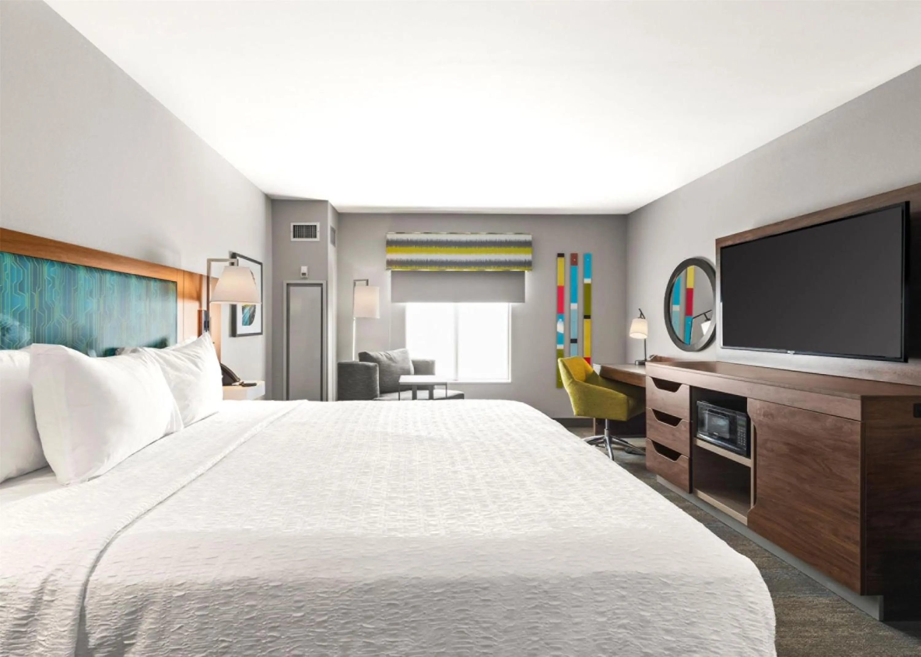 Bedroom, Bed in Hampton Inn Columbus-North