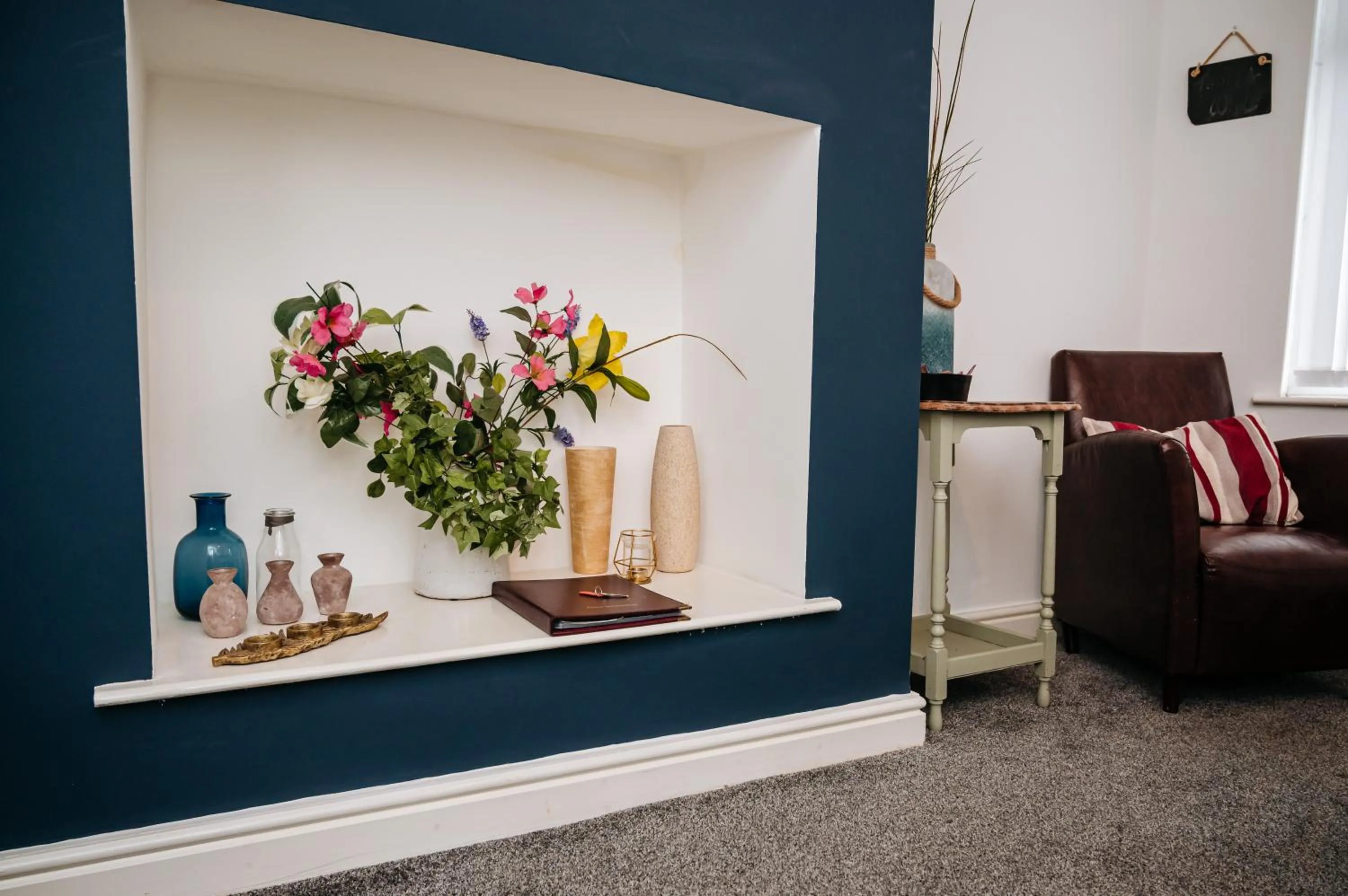 Dining area in Woodhouse Lodge
