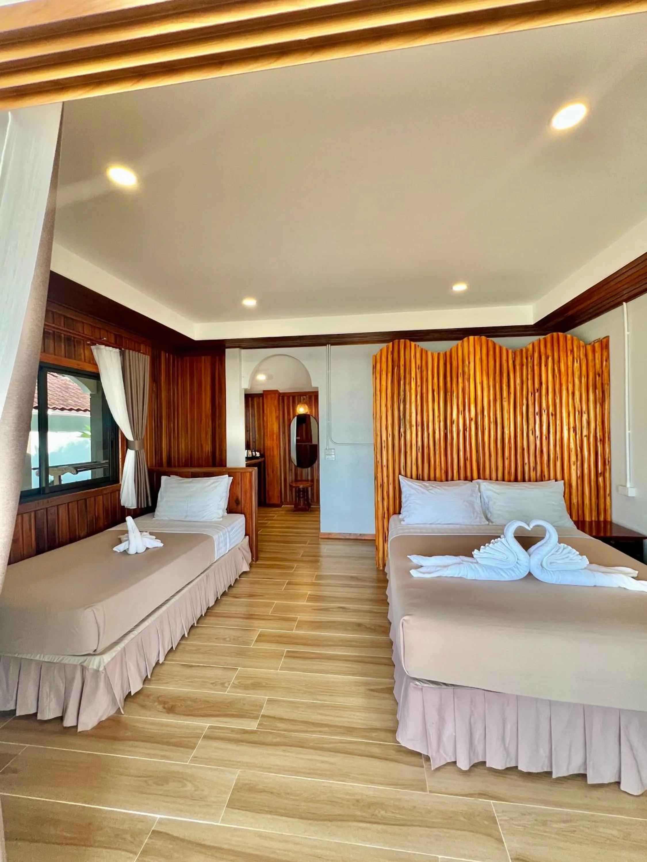 Bed in Pen's Bungalow Koh Phangan