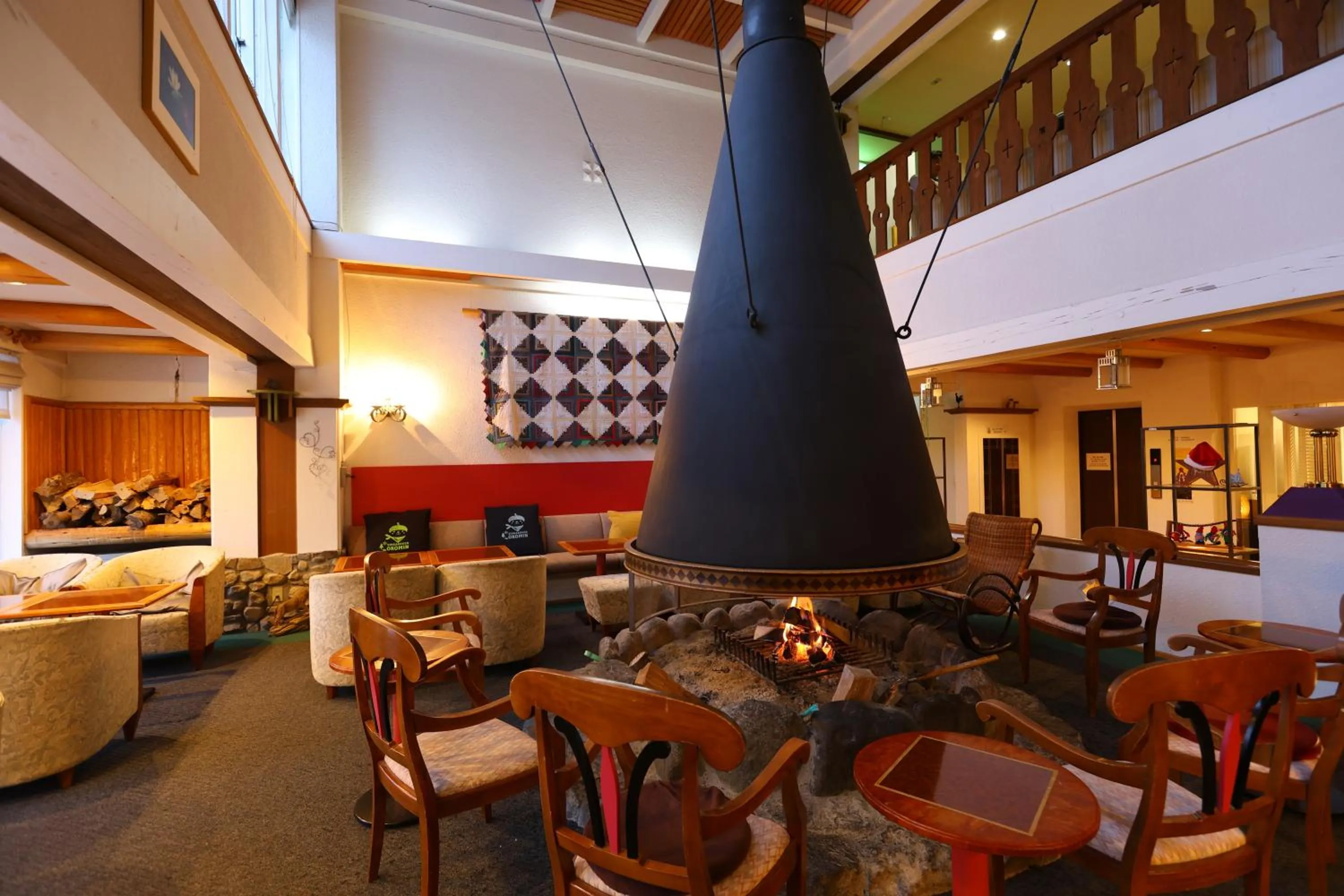 Communal lounge/ TV room in Hotel Takimoto