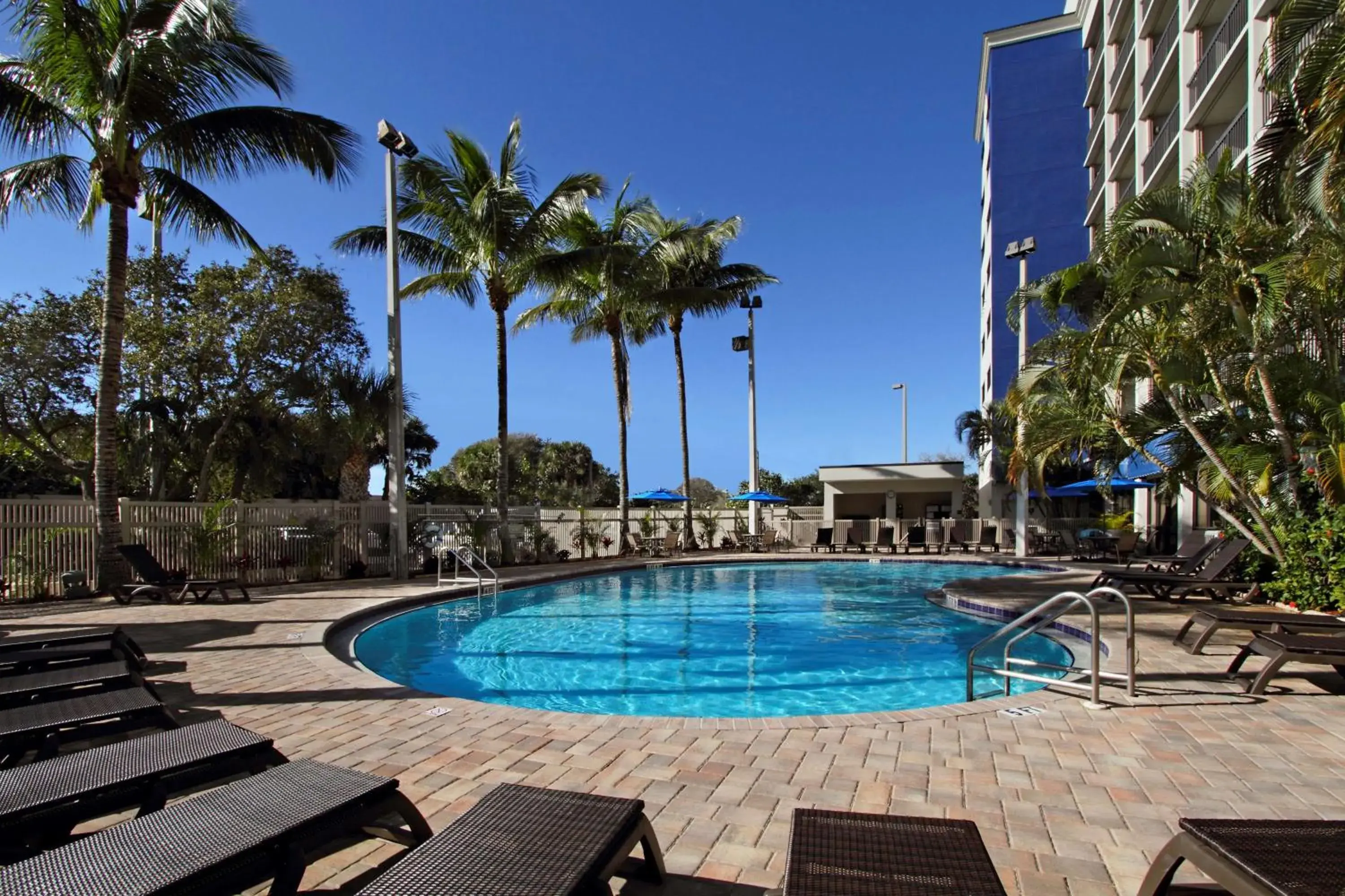 Pool view in Hampton Inn Cocoa Beach Pool view in Hampton Inn Cocoa Beach