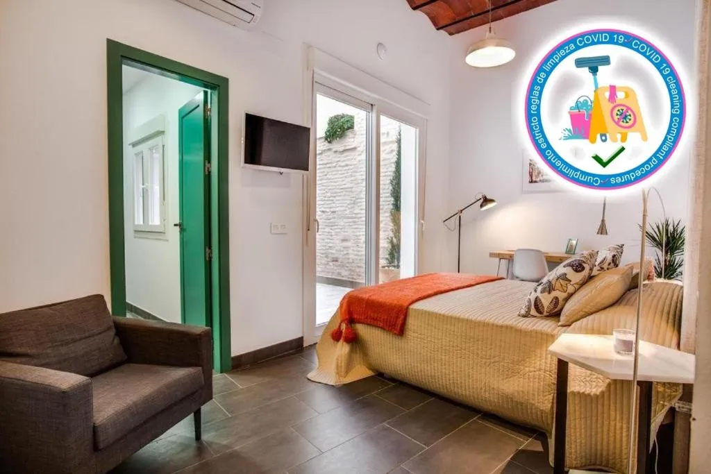 Bed in Casa Palacio El Condestable de Sevilla