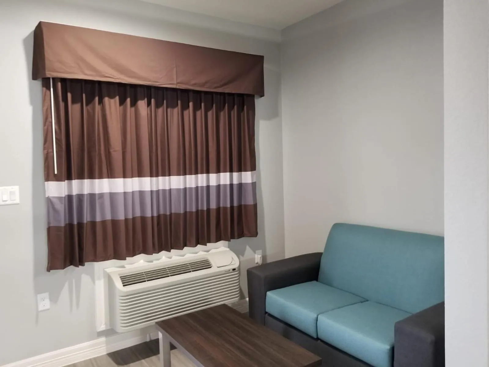 Seating area in The Residency Suites