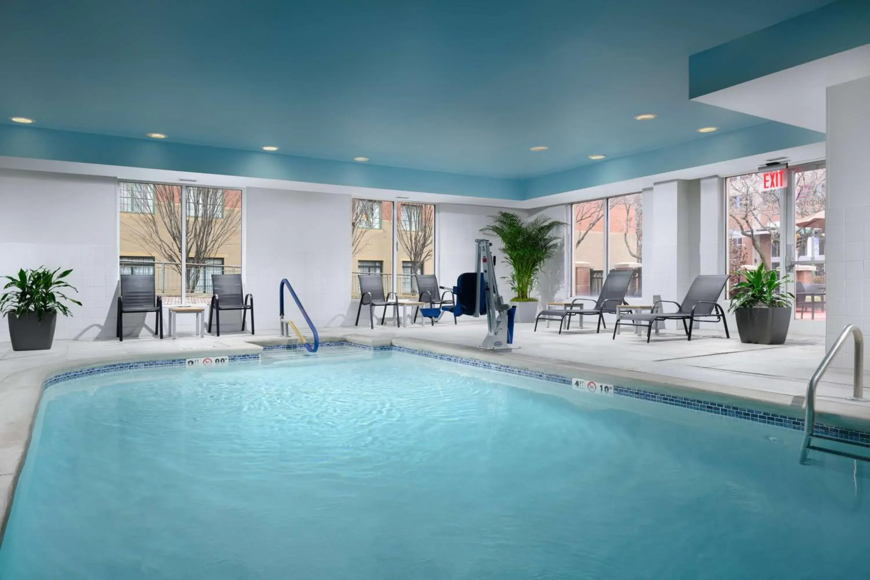 Pool view in Hilton Garden Inn Chattanooga Downtown Pool view in Hilton Garden Inn Chattanooga Downtown