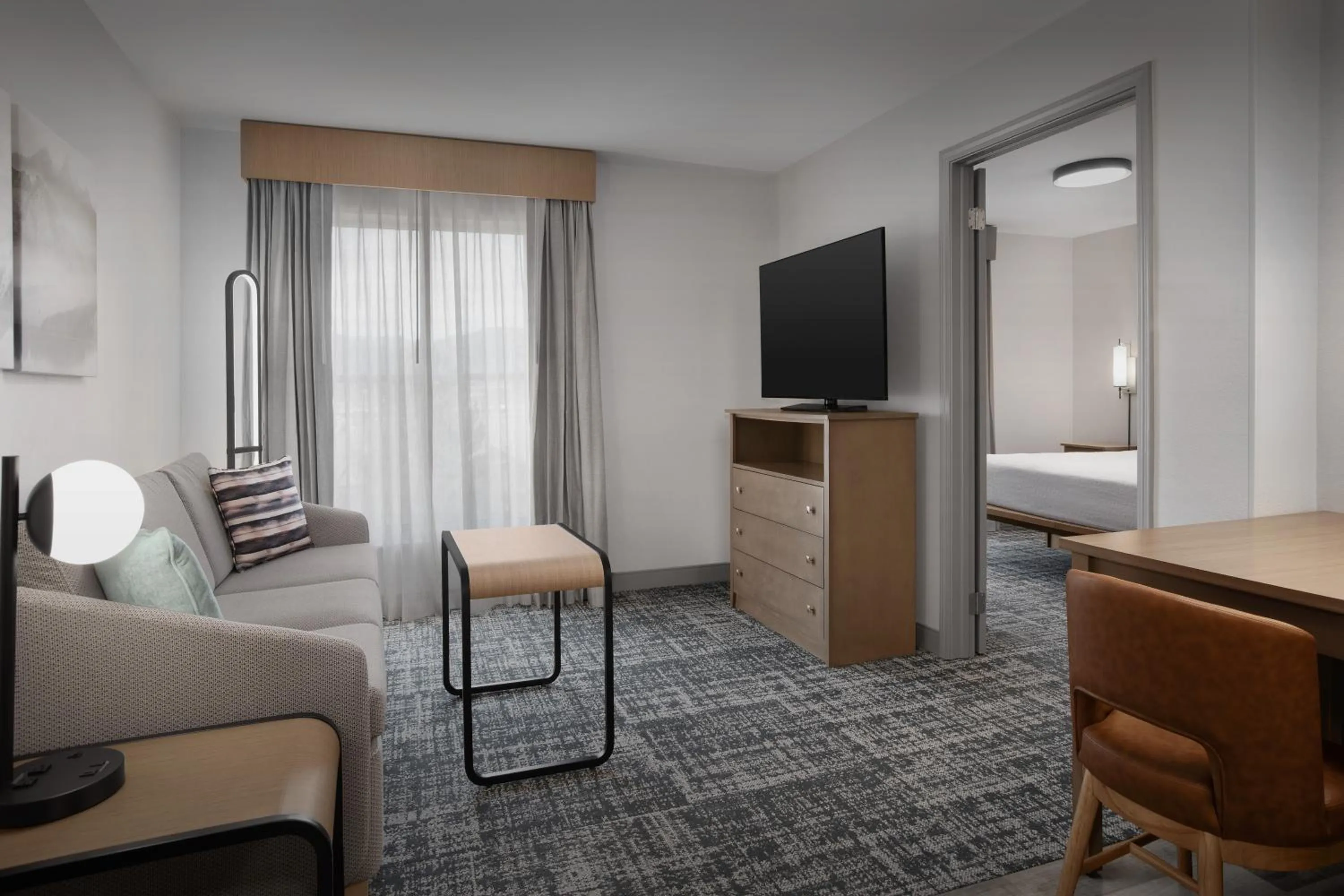 Living room, Bed in Homewood Suites by Hilton Colorado Springs-North