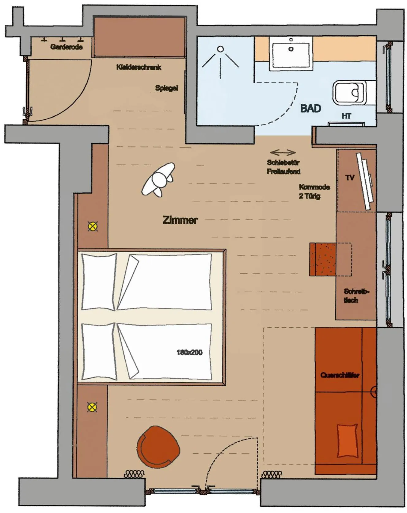 Photo of the whole room in Vitalhotel Rainer