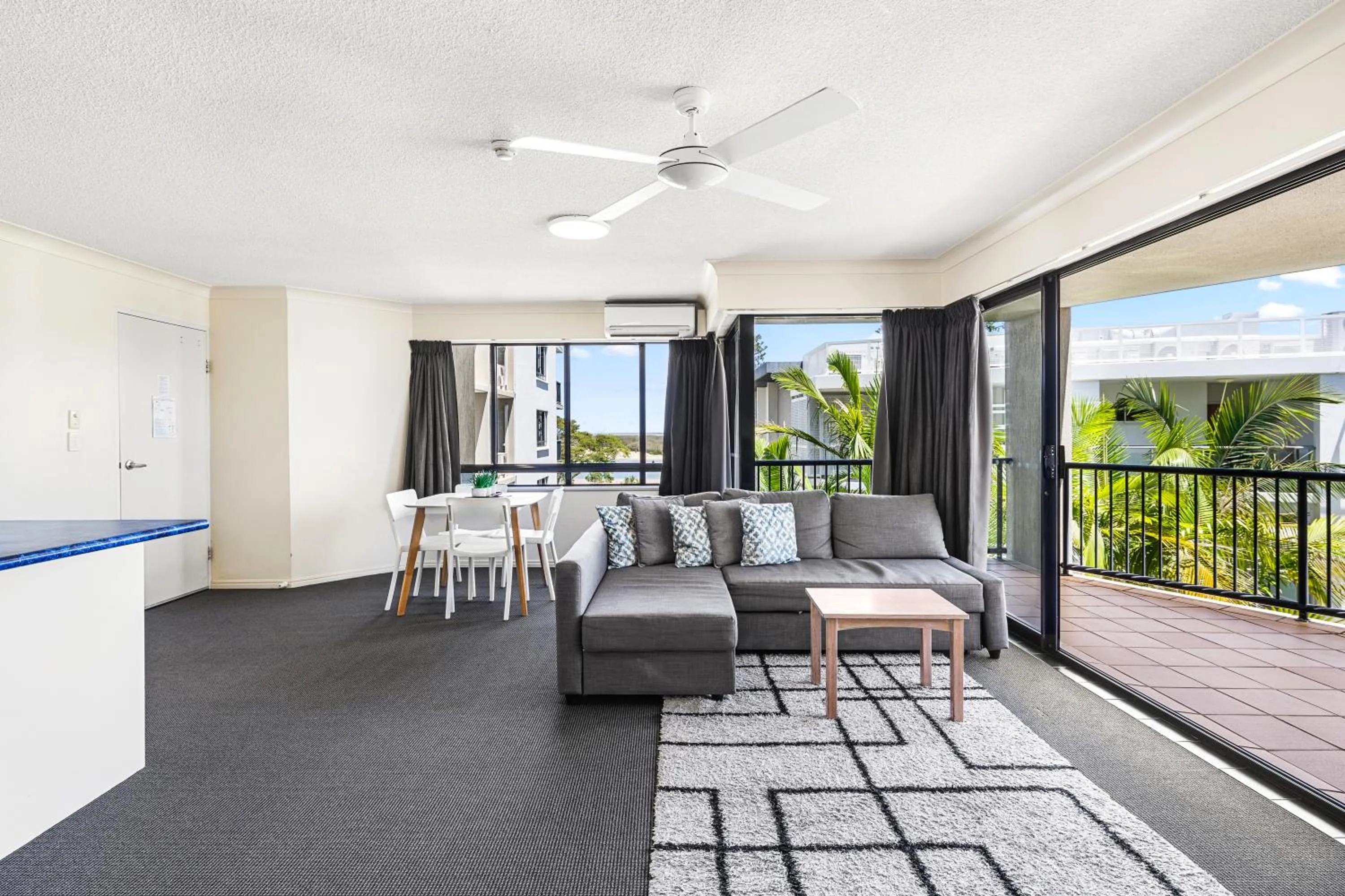 Living room in Belaire Place Motel Apartments