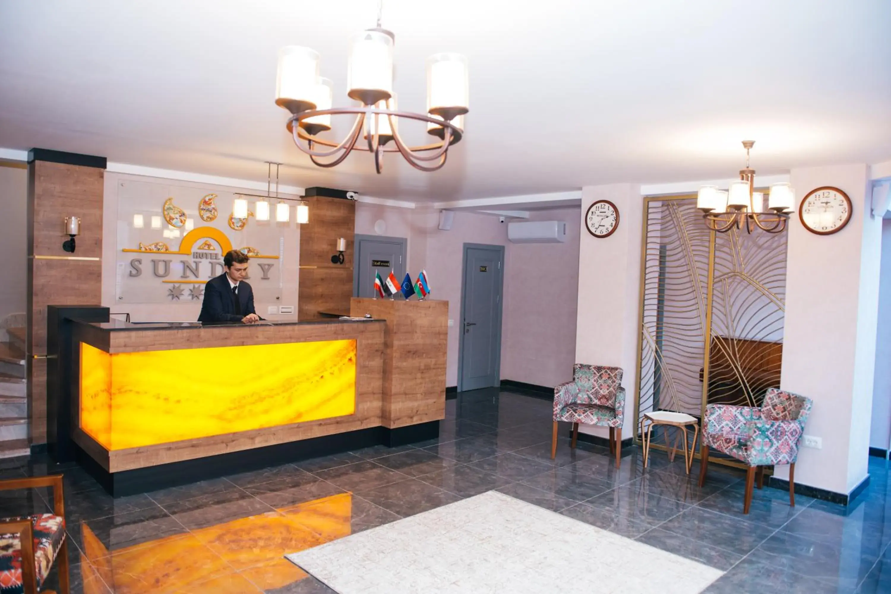 Lobby or reception in Sunday Hotel Baku Lobby or reception in Sunday Hotel Baku