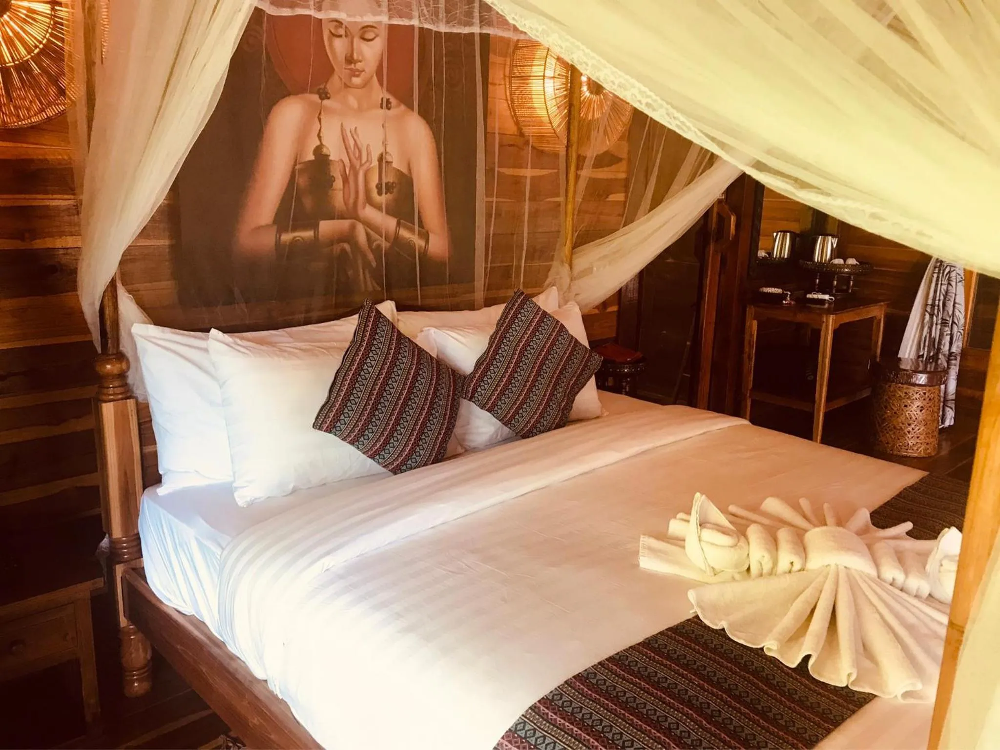 Bed in Viking Nature Resort