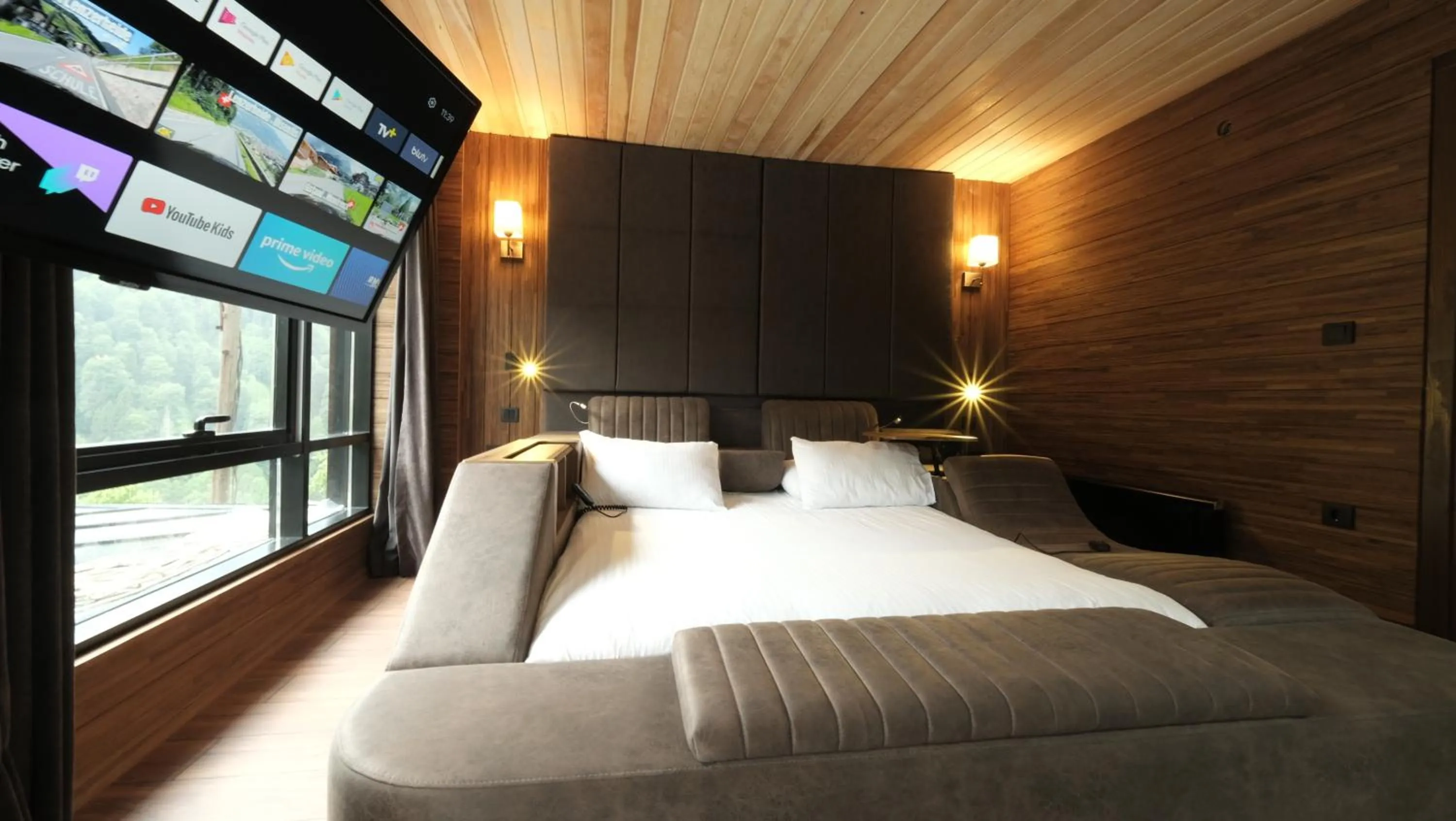 Bed in Ayder Villa de Pelit Hotel
