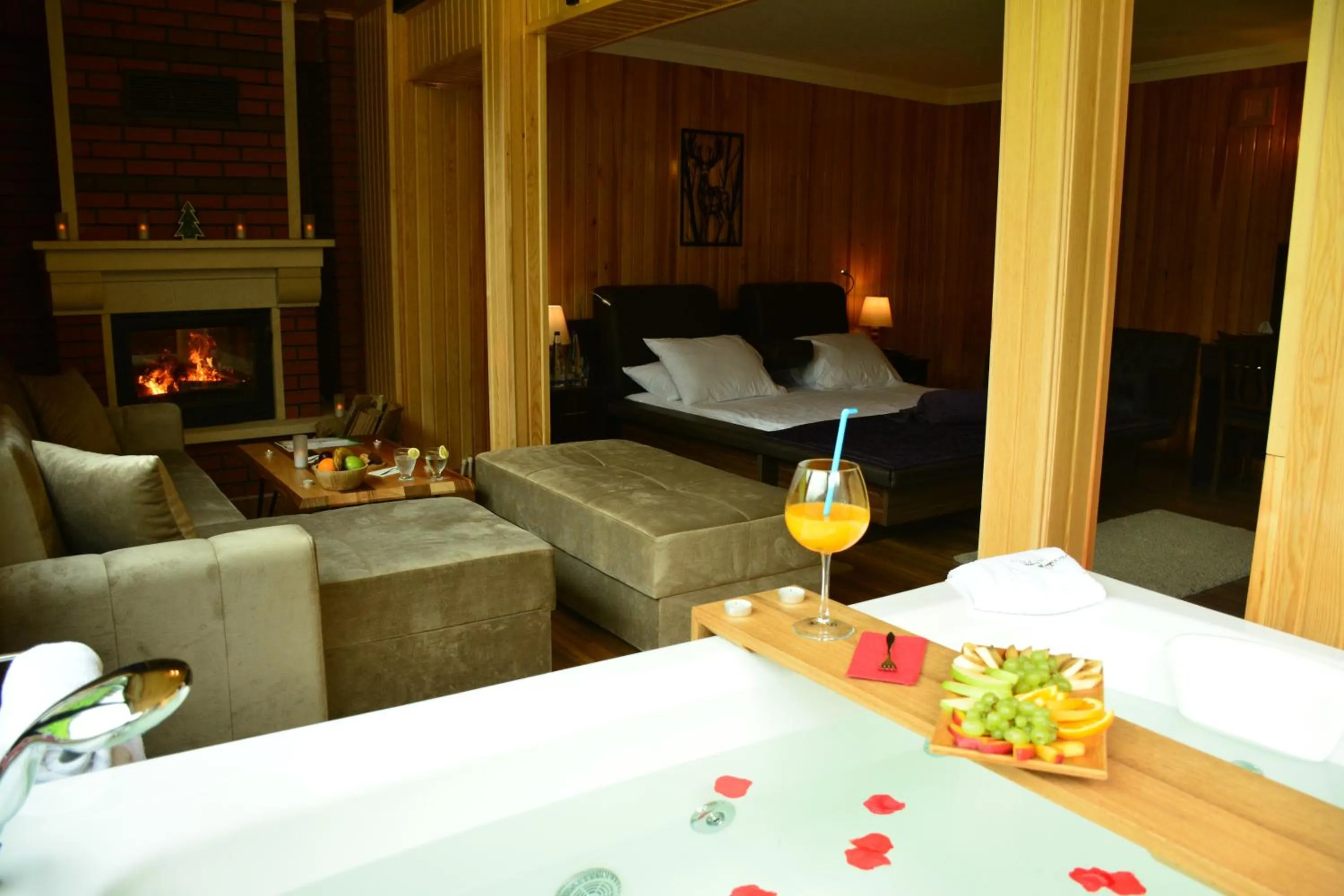 Bed in Ayder Villa de Pelit Hotel