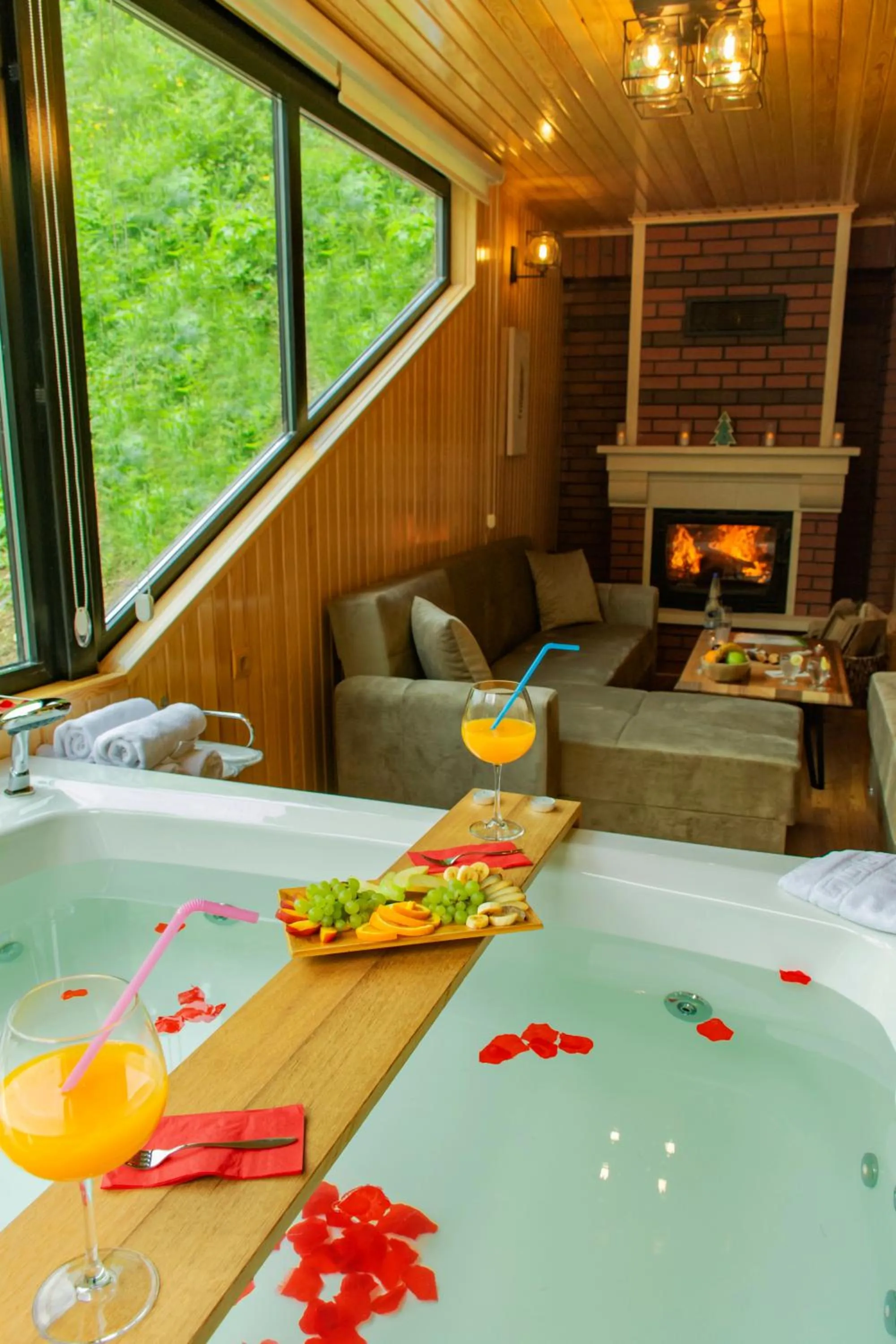 Hot Tub in Ayder Villa de Pelit Hotel